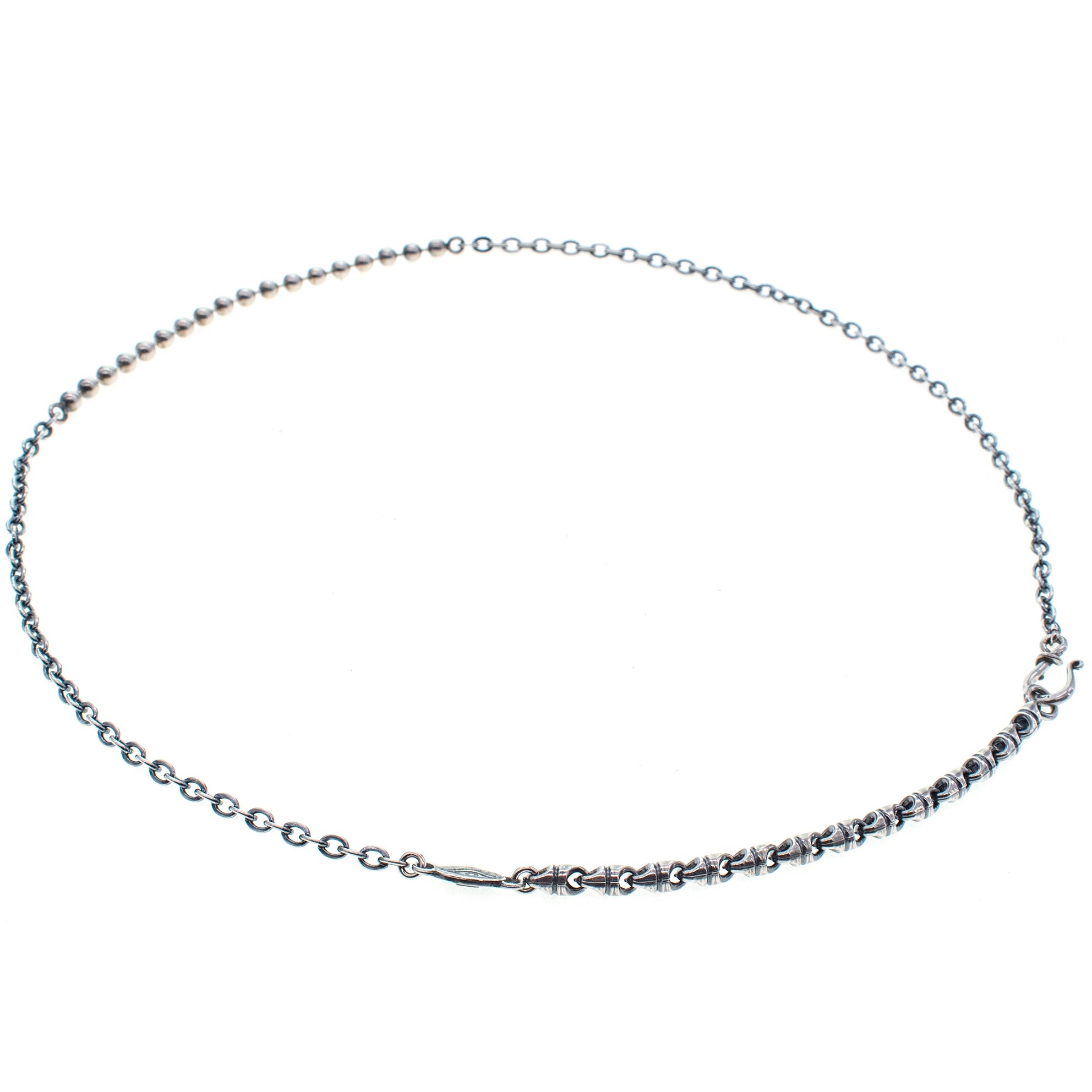 Sterling Silver Mixed Chain Necklace – Sterling Silver – Gem Kingdom