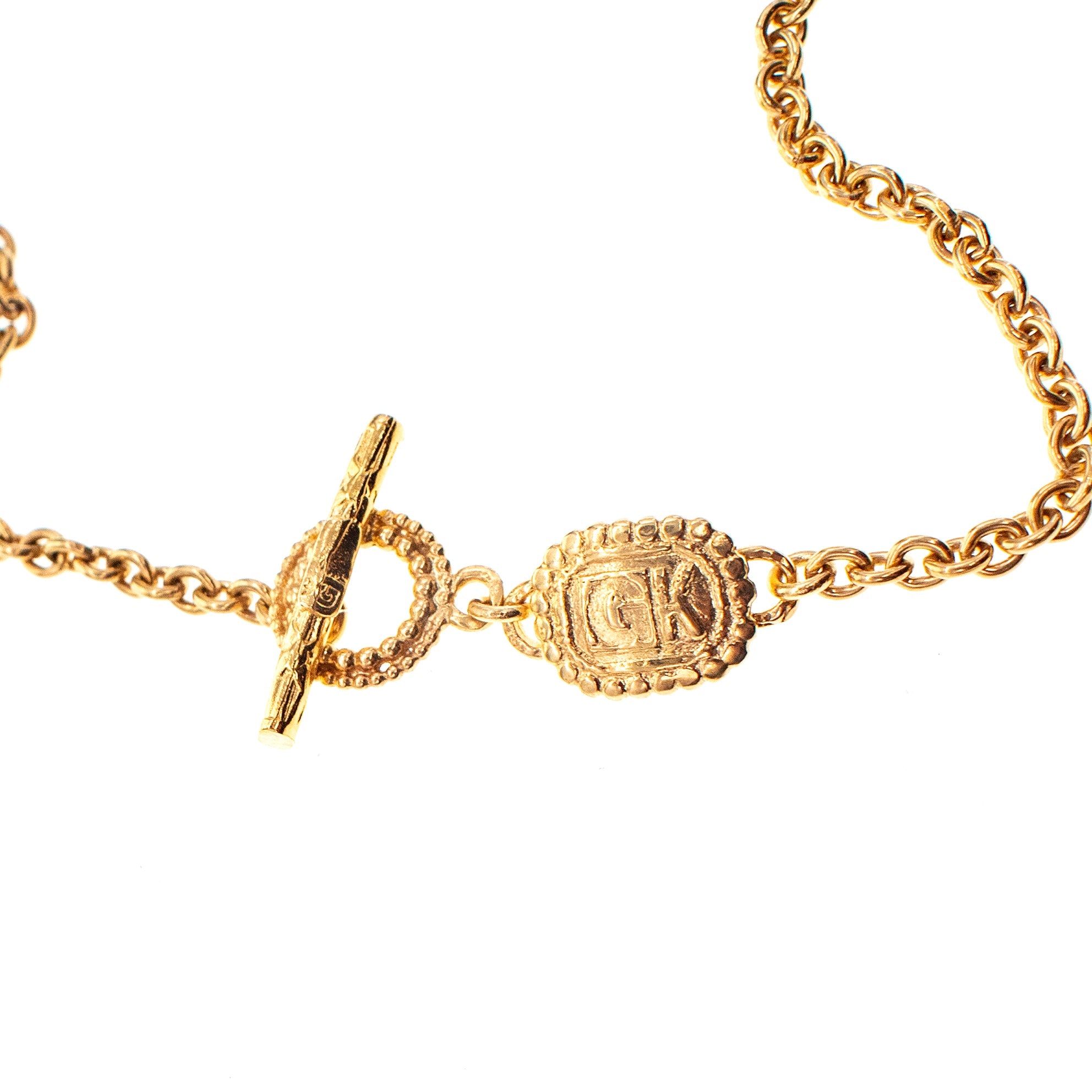 Mixed Link Long Necklace – Gold Plated – Gem Kingdom