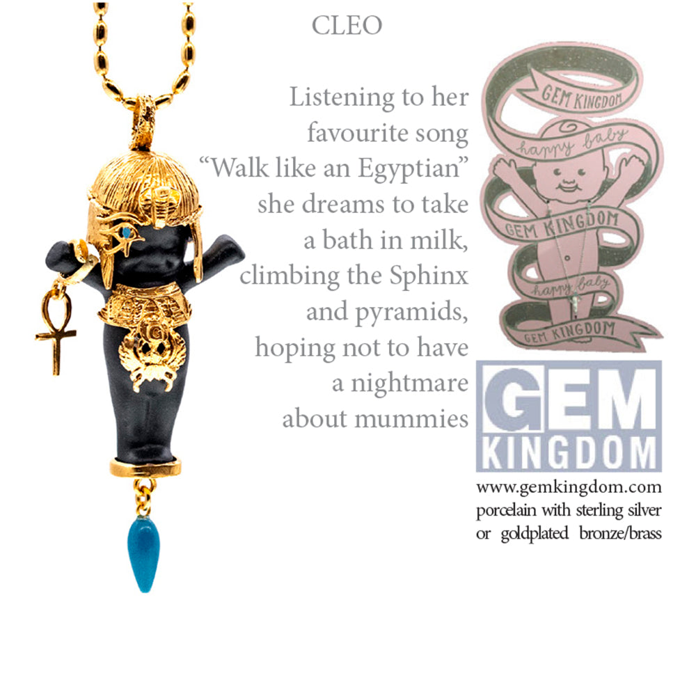 Cleo White And Silver Necklace – Sterling Silver – Gem Kingdom