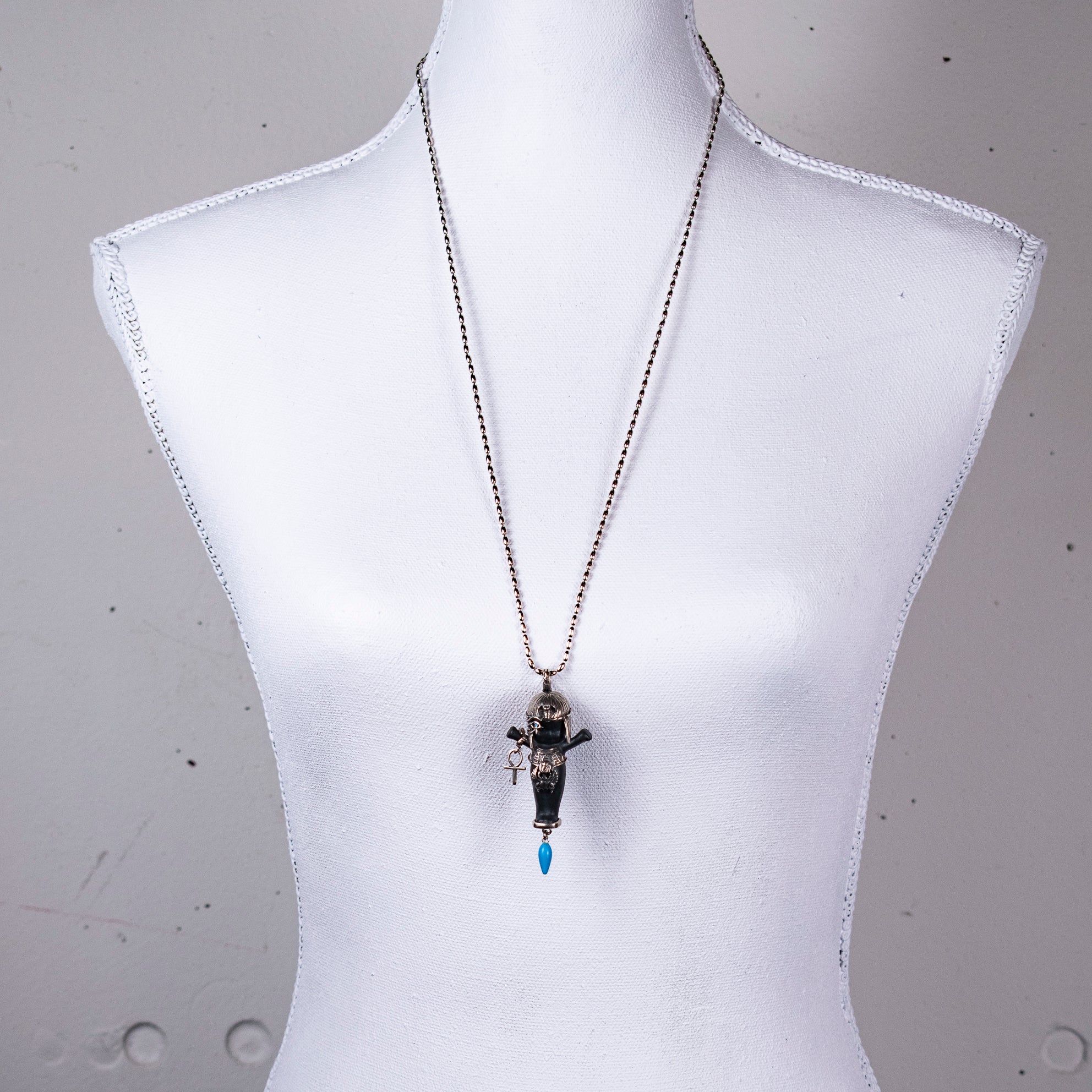 "Cleo" Ketting Zwart En Zilver
