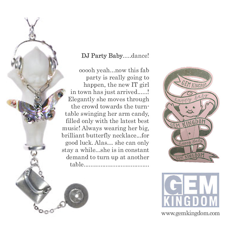 "DJ Party Baby" Ketting Wit En Goud