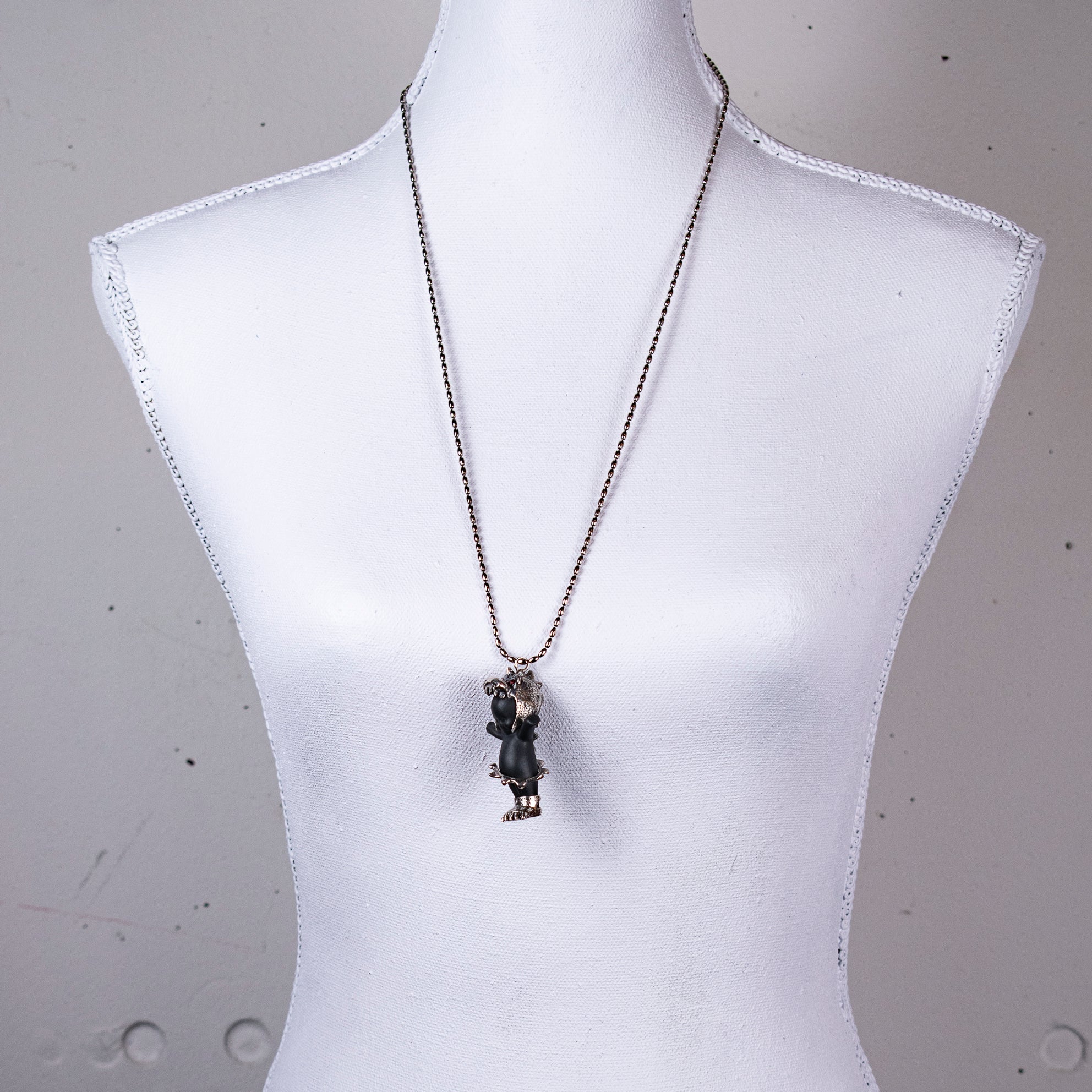 "Little Dragon" Ketting Zwart En Zilver