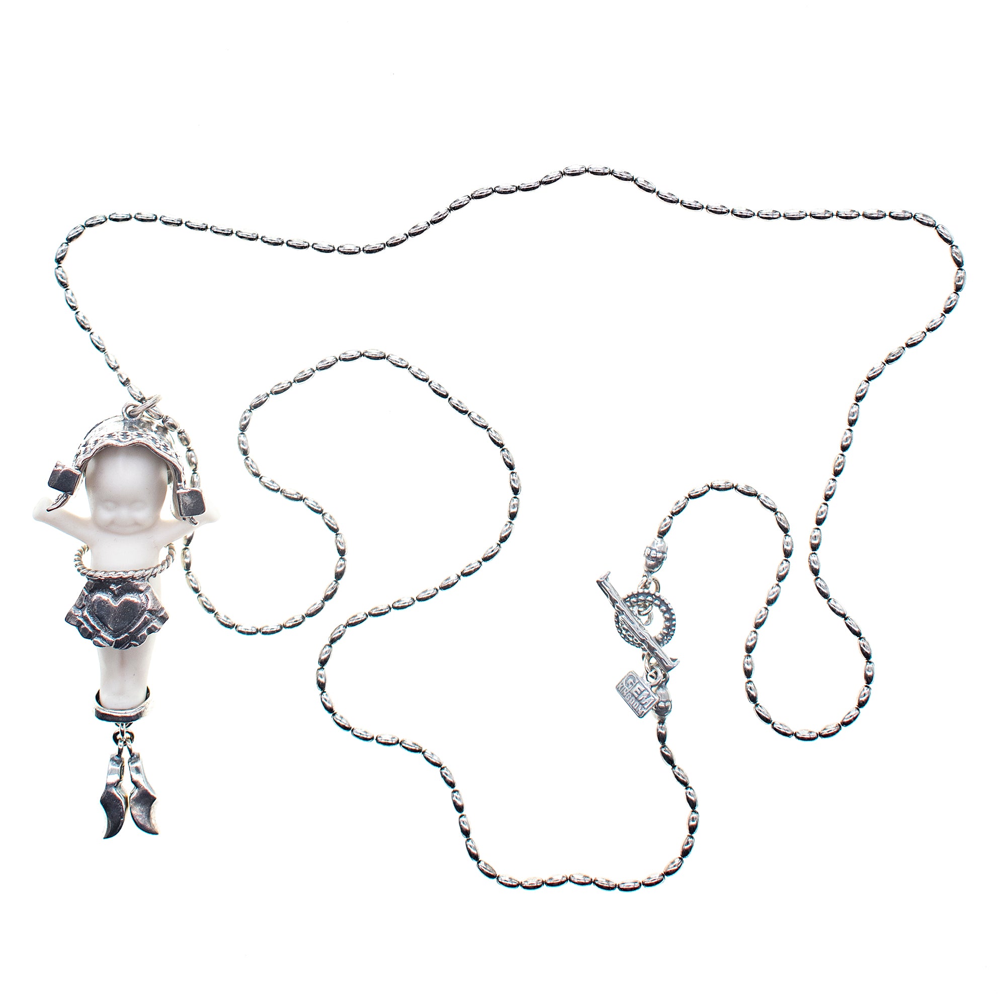 "Little Dutch Girl" Ketting Wit En Zilver