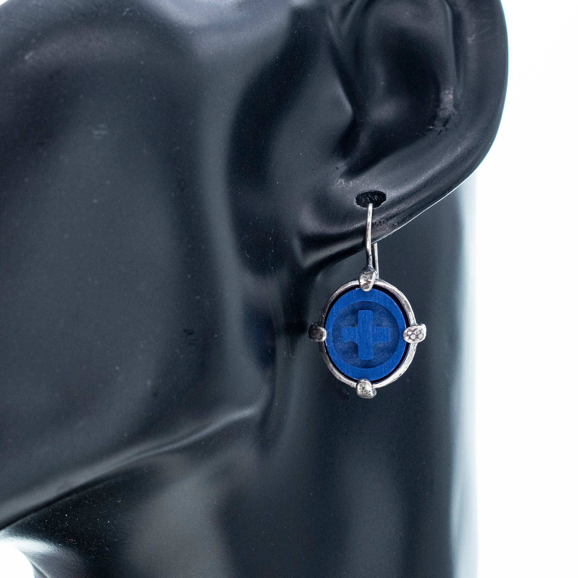 Rebel Rebel Blue Lapis Earrings – Sterling Silver – Gem Kingdom