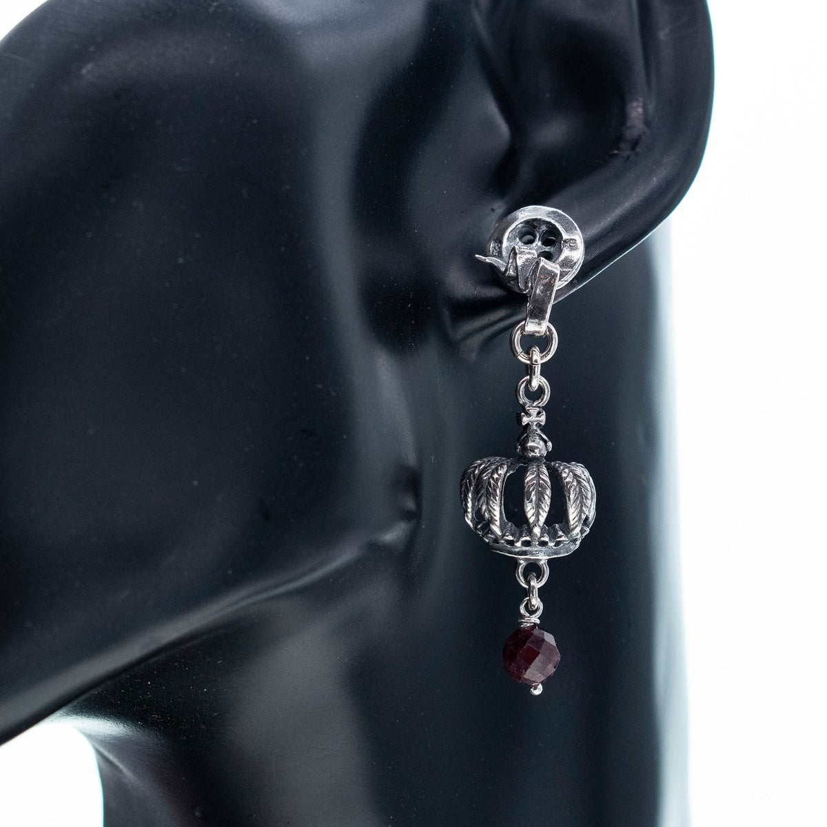 Rebel Rebel Kroon Oorbellen – Sterling Zilver – Gem Kingdom