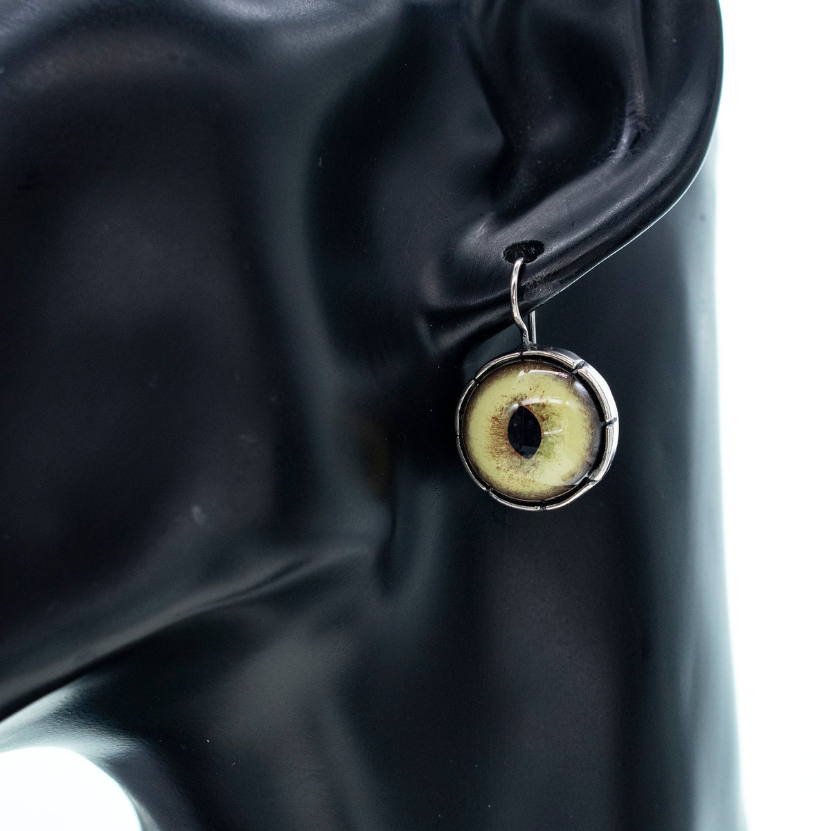 Eye Love You Yellow Eye Earrings – Sterling Silver – Gem Kingdom