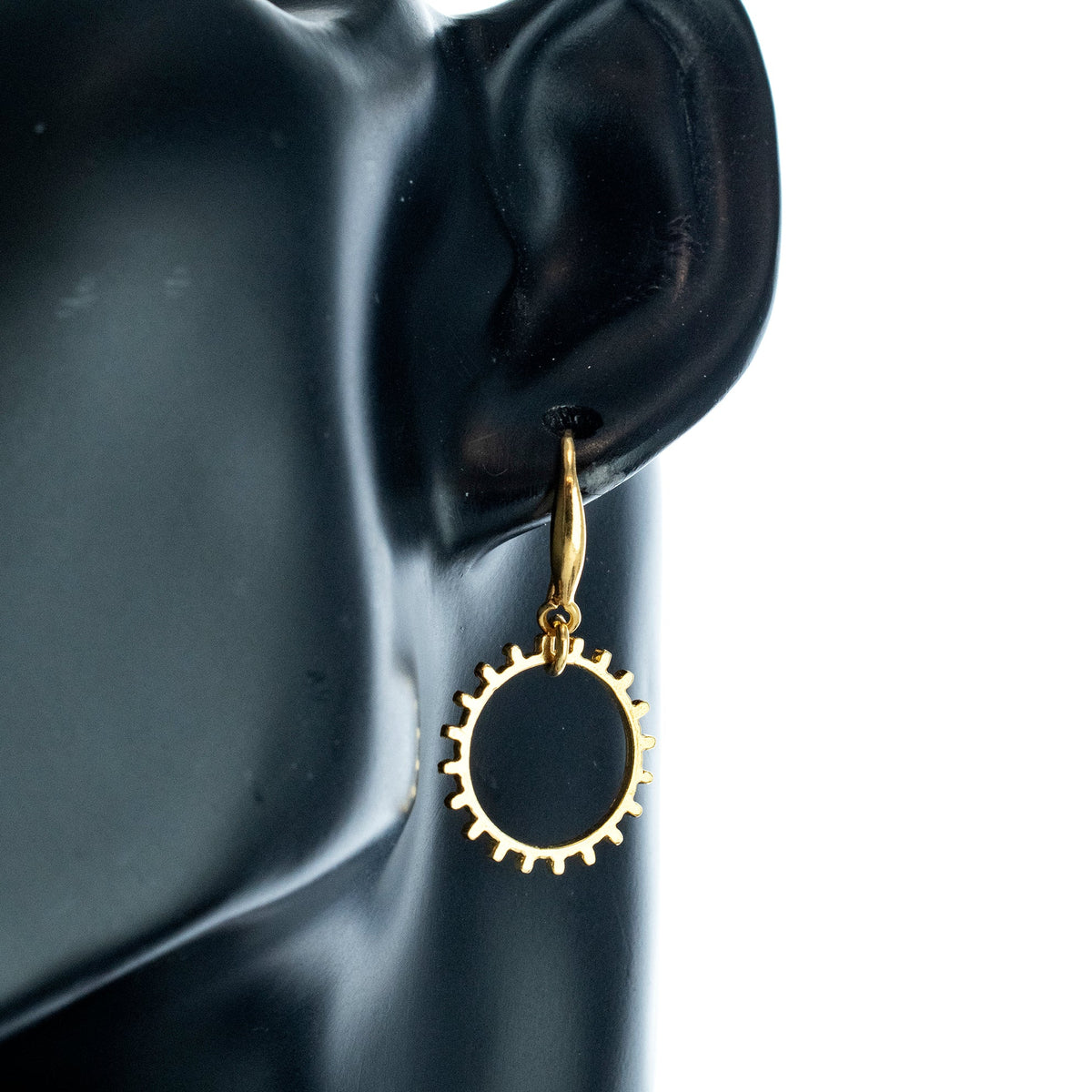 Metropolis II Single Earring – Gold Plated – Gem Kingdom