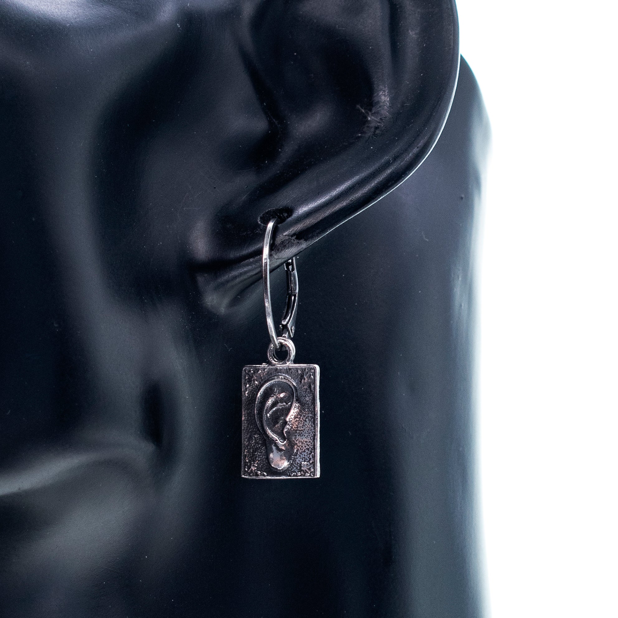 Silver Ear Ex Voto Single Earring – Sterling Silver – Gem Kingdom