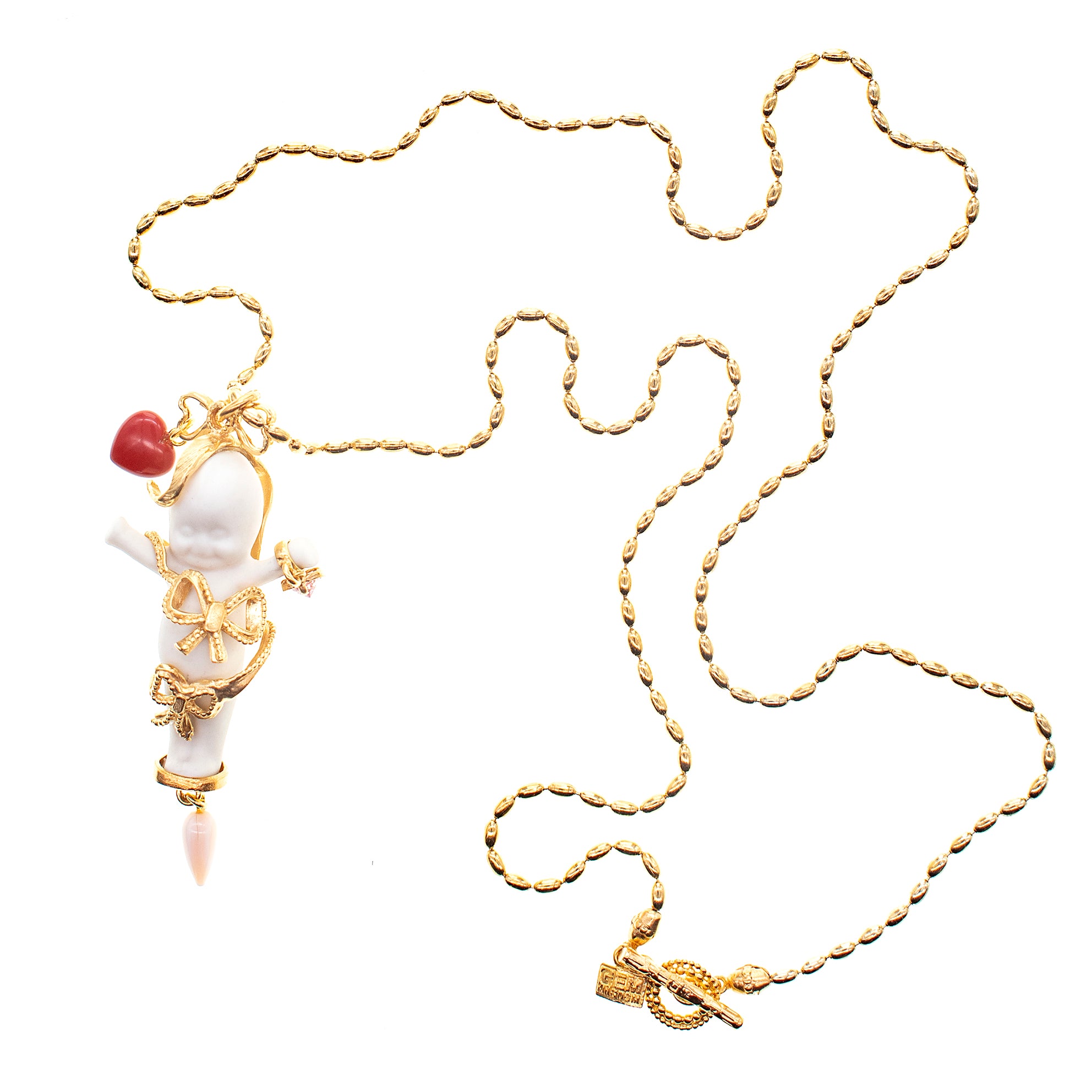 "It's A Girl!" Ketting Wit En Goud
