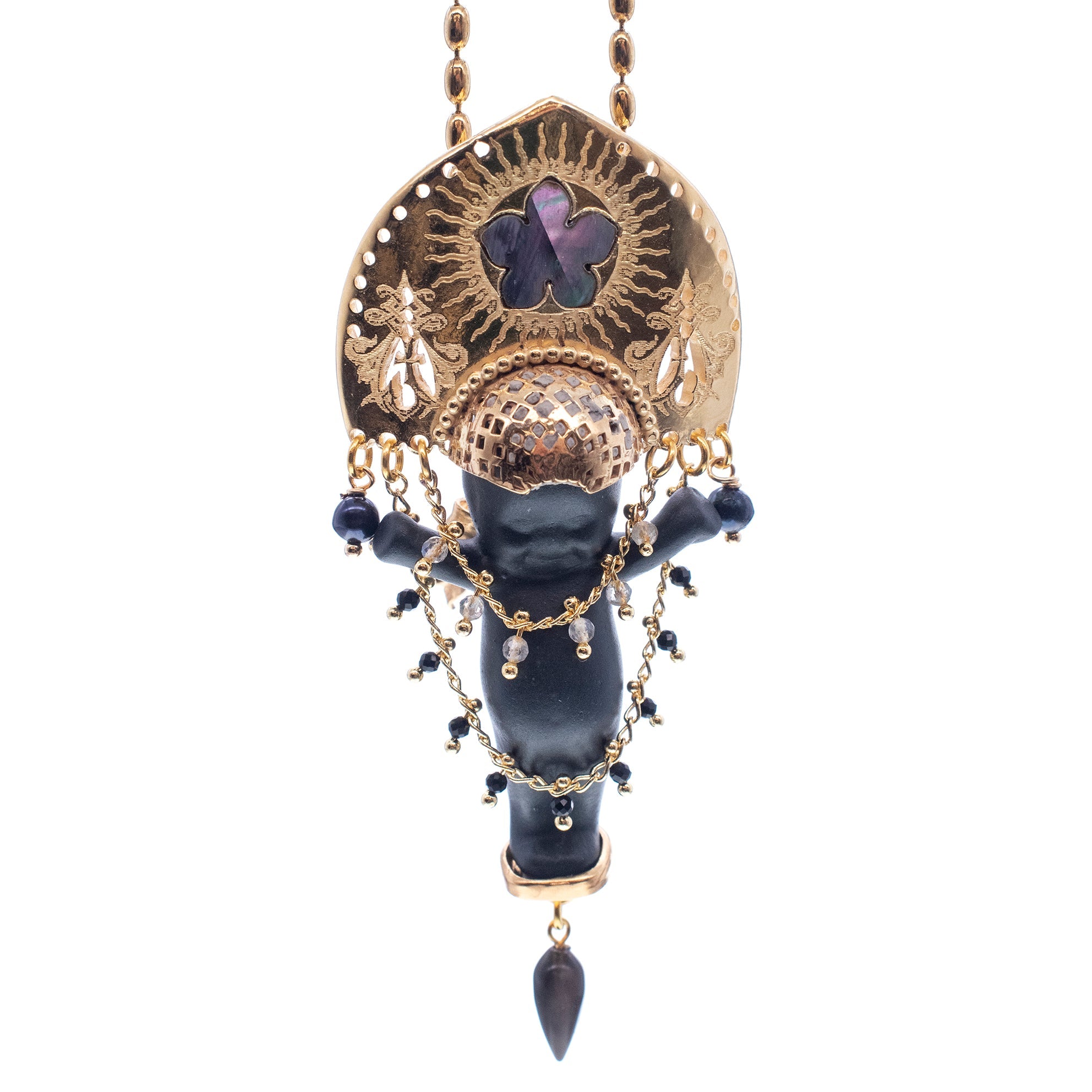 Koko Black And Gold Necklace – Gold Plated – Gem Kingdom