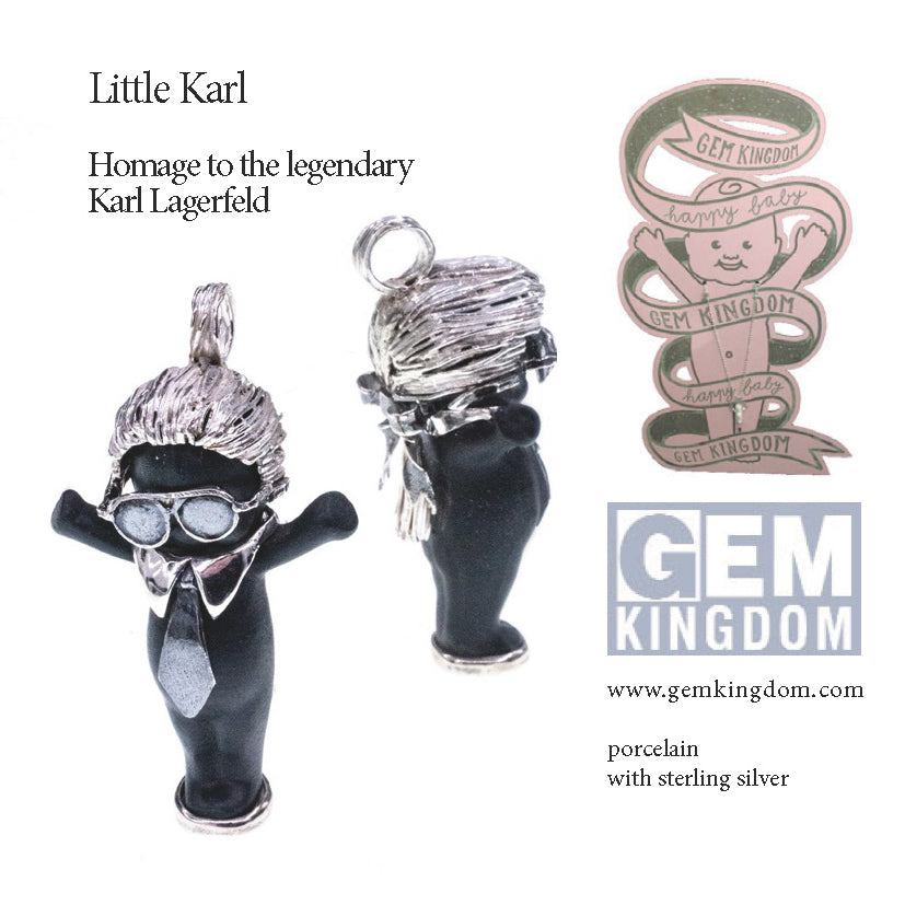 "Little Karl" Ketting Zwart En Zilver