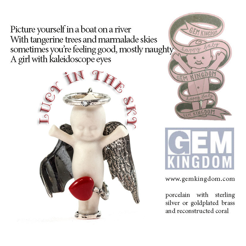 "Lucy In The Sky" Ketting Zwart En Goud