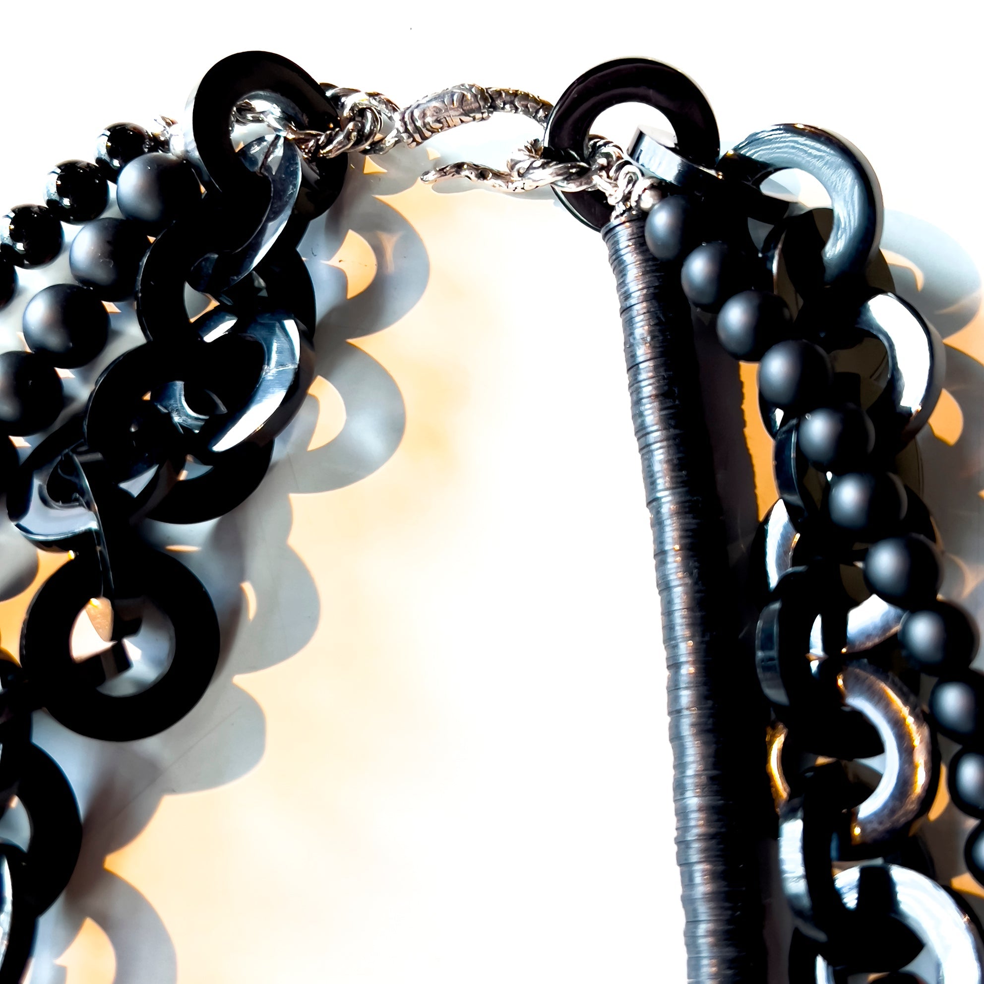 Multi Zwarte Statement Ketting