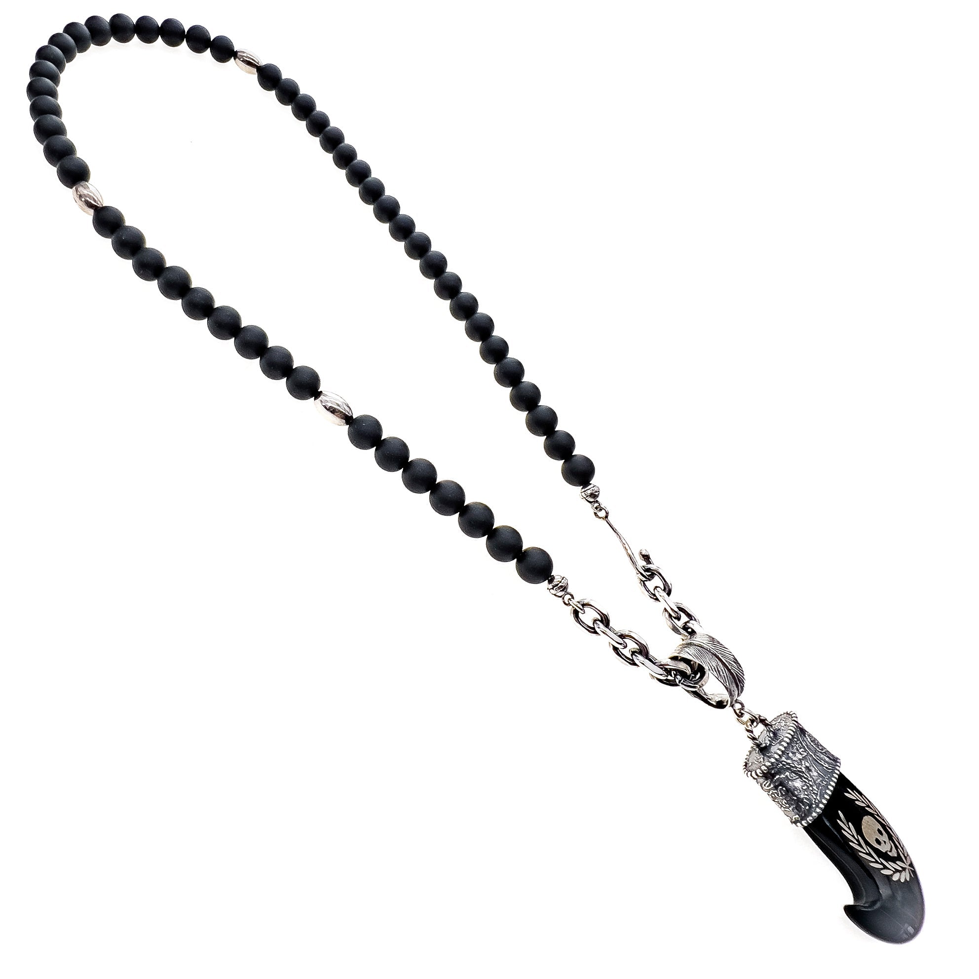 Skull Tooth Beaded Necklace