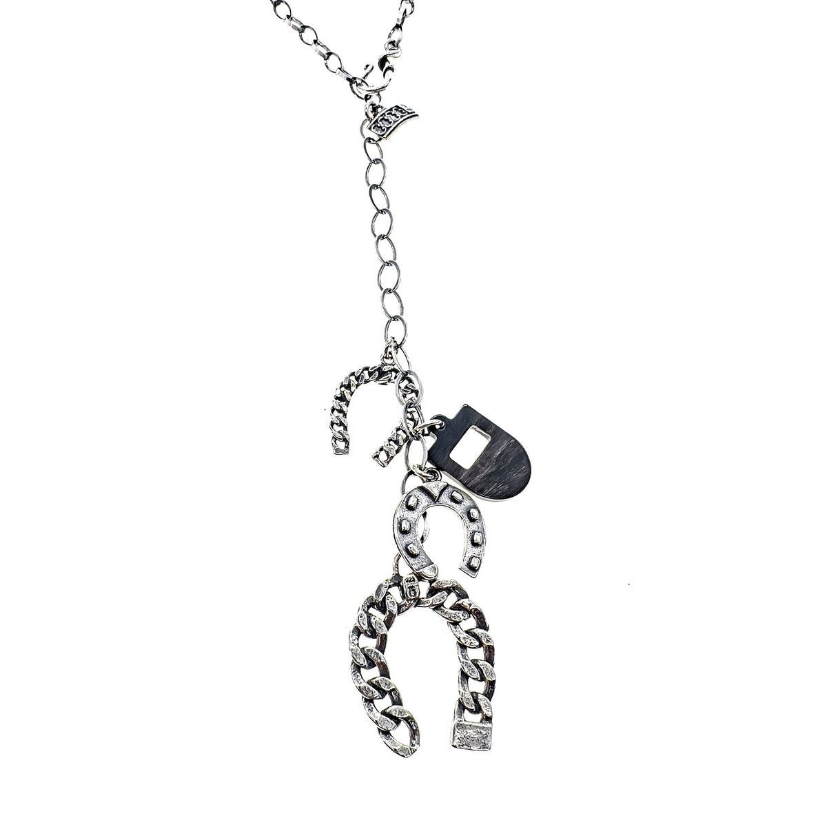 Rebel Rebel Hoefijzer Ketting – Sterling Zilver – Gem Kingdom