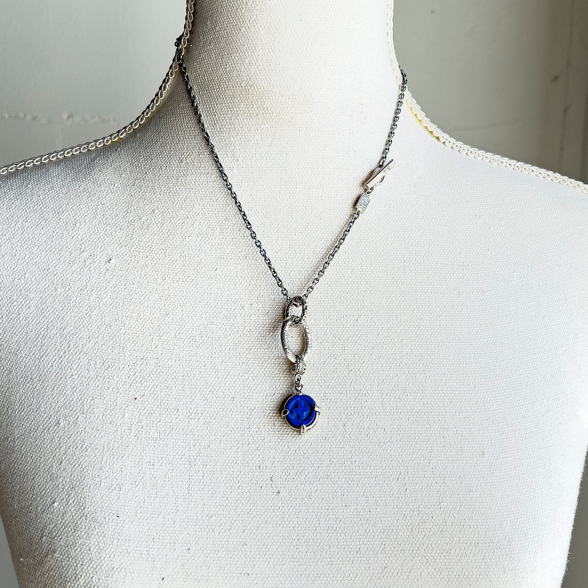 Rebel Rebel Blue Lapis Necklace – Sterling Silver – Gem Kingdom