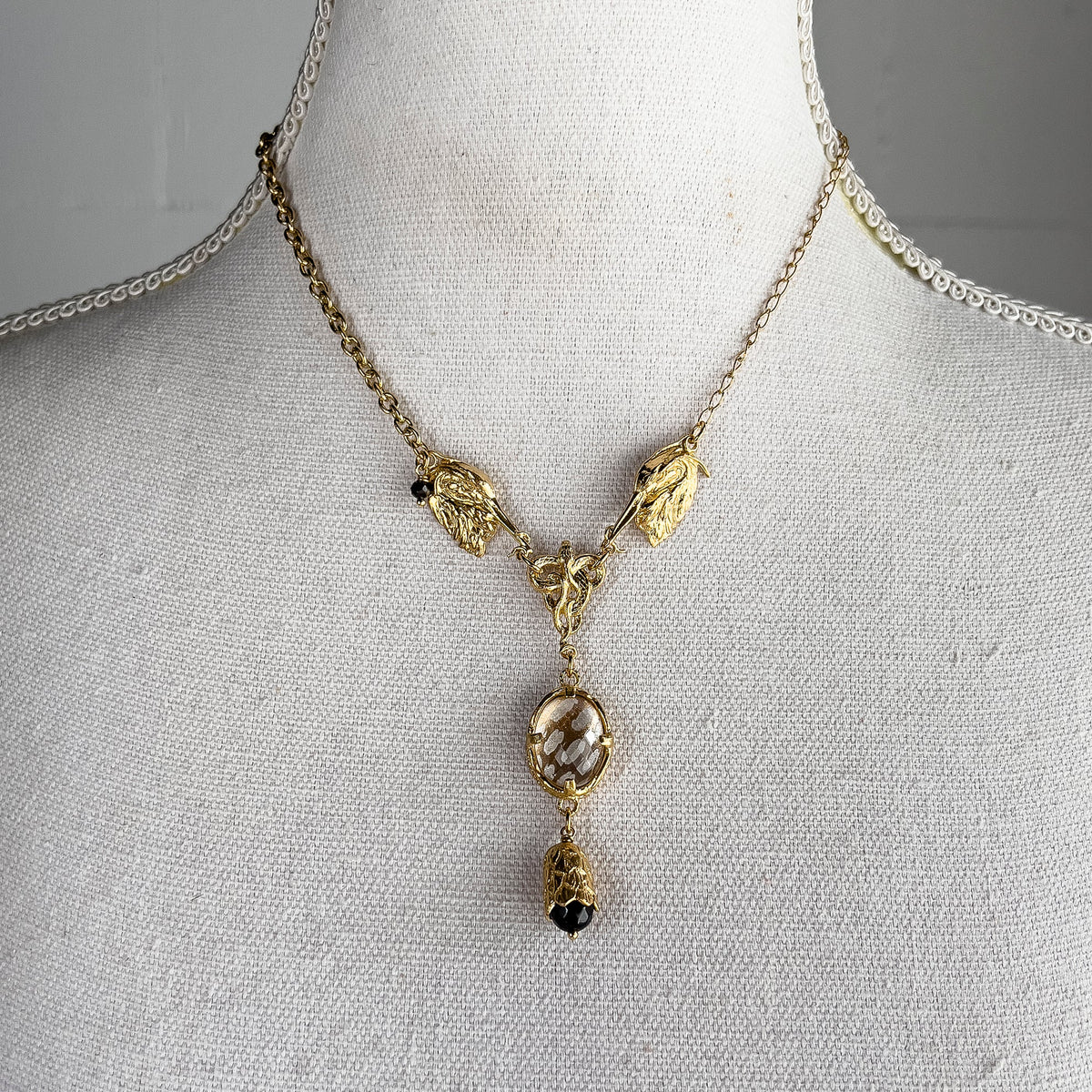 Reiger Ketting Peach – 18K Verguld – Gem Kingdom