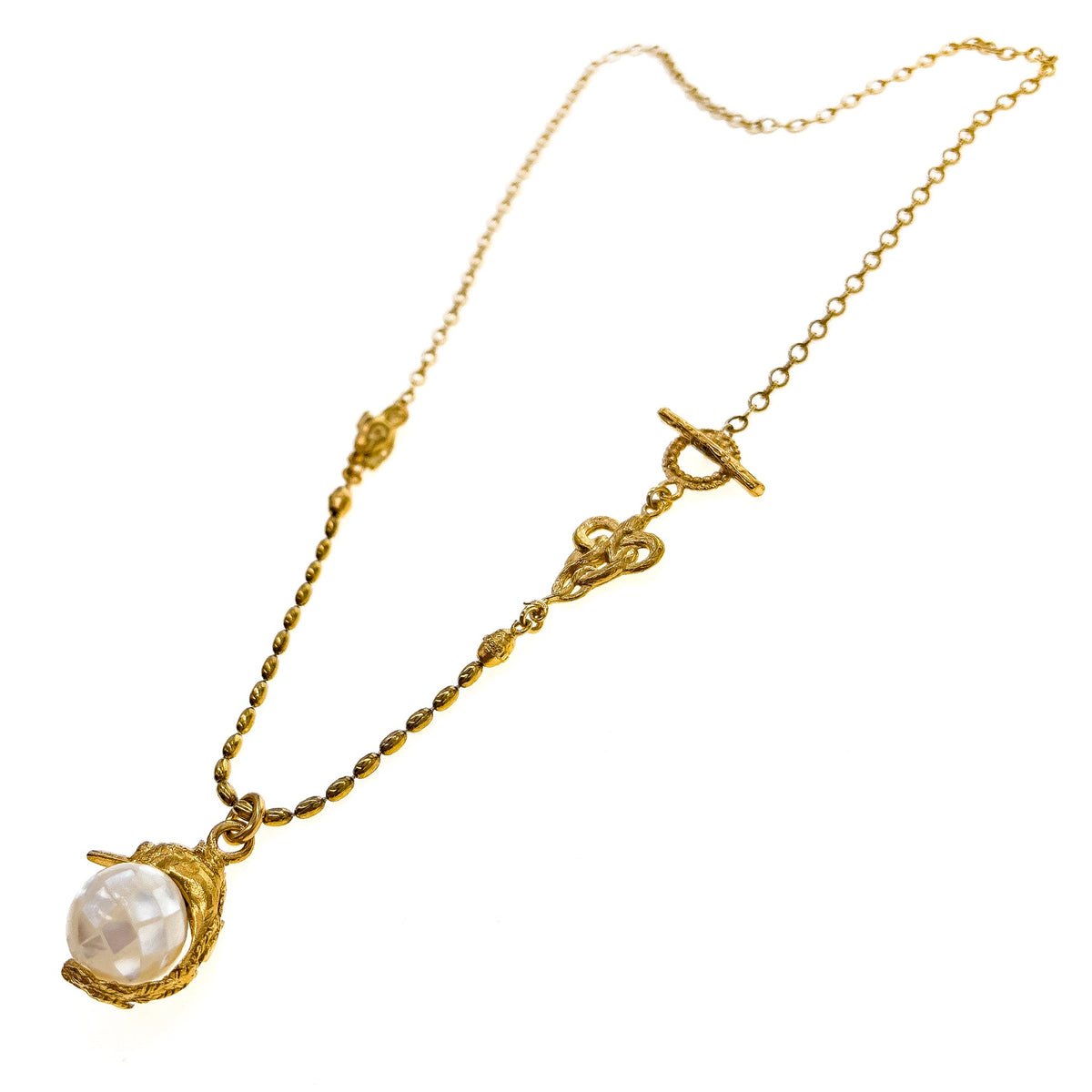 Zwaan Ketting Wit – 18K Verguld – Gem Kingdom