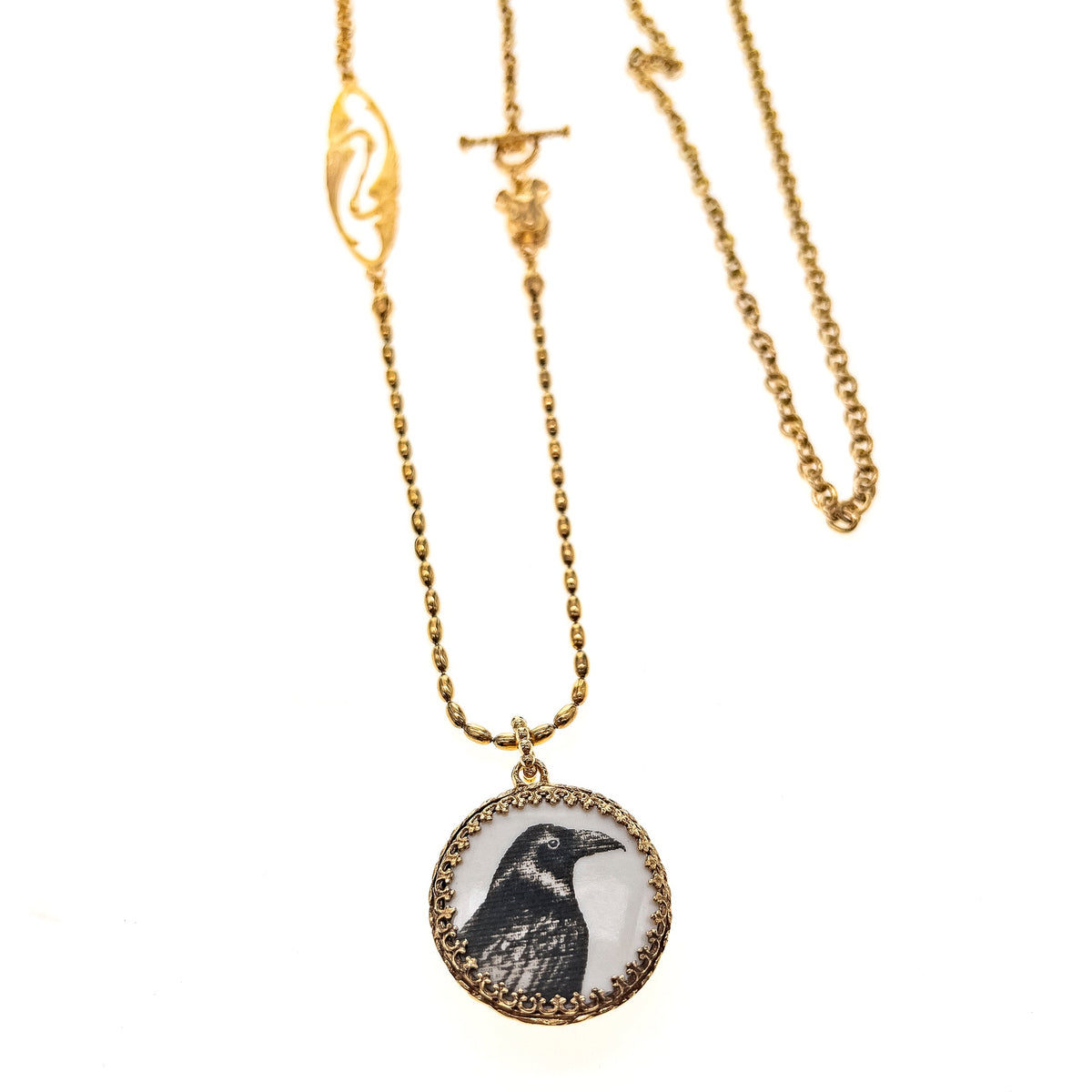 Kraai Ketting – 18K Verguld – Gem Kingdom