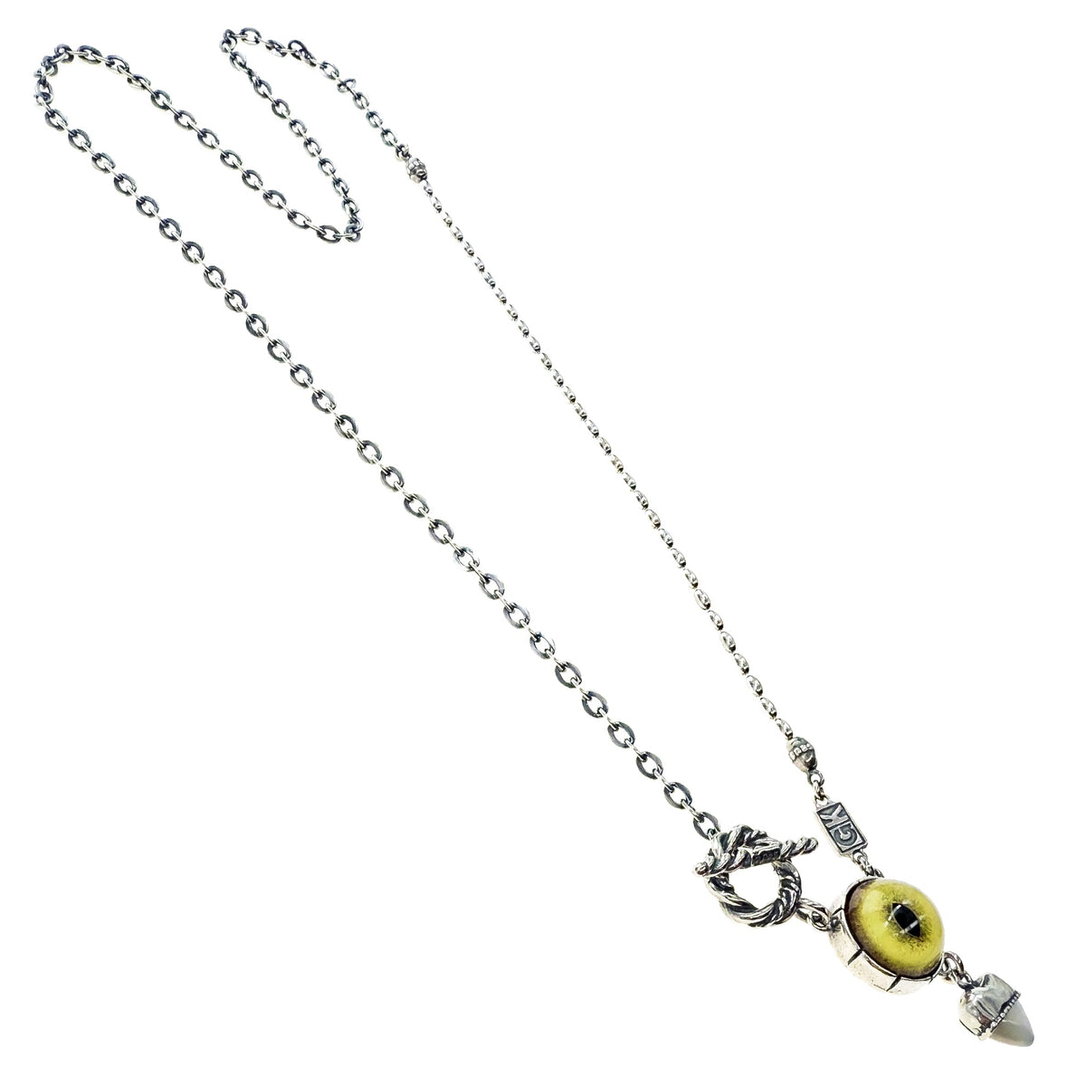Eye Love You Necklace Yellow – Sterling Silver – Gem Kingdom