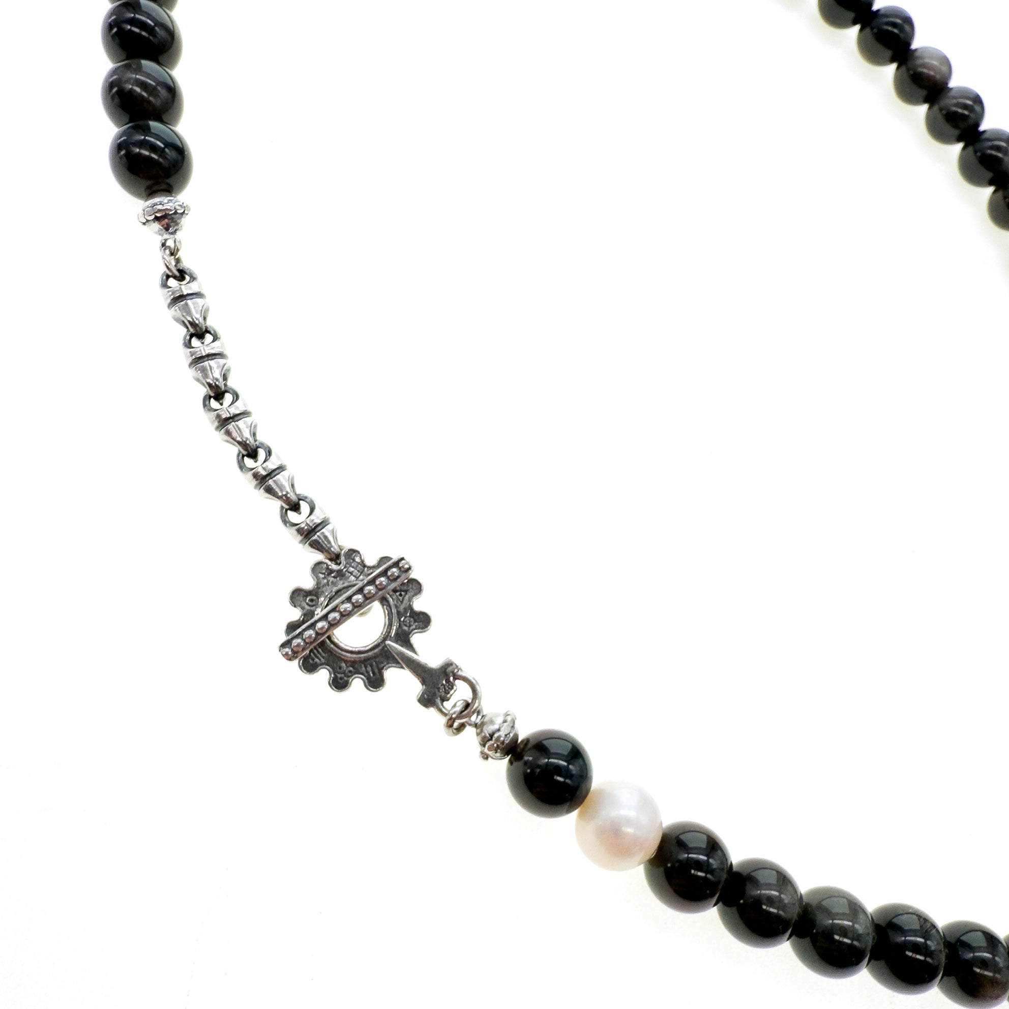 Sacred Heart Statement Necklace – Sterling Silver – Gem Kingdom