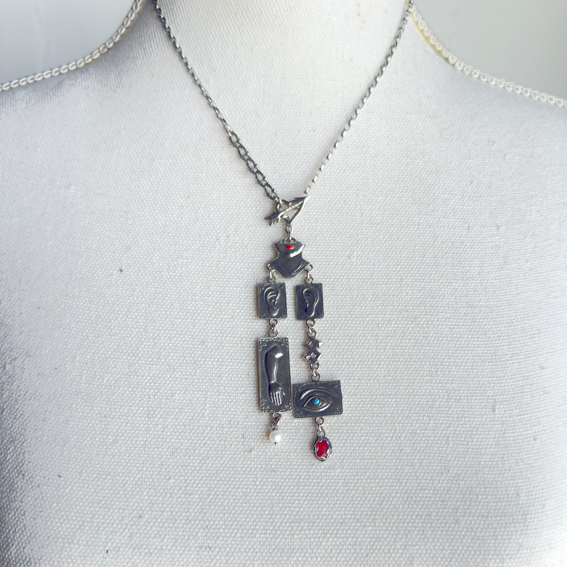 Ex Voto Chandelier Necklace – Sterling Silver – Gem Kingdom