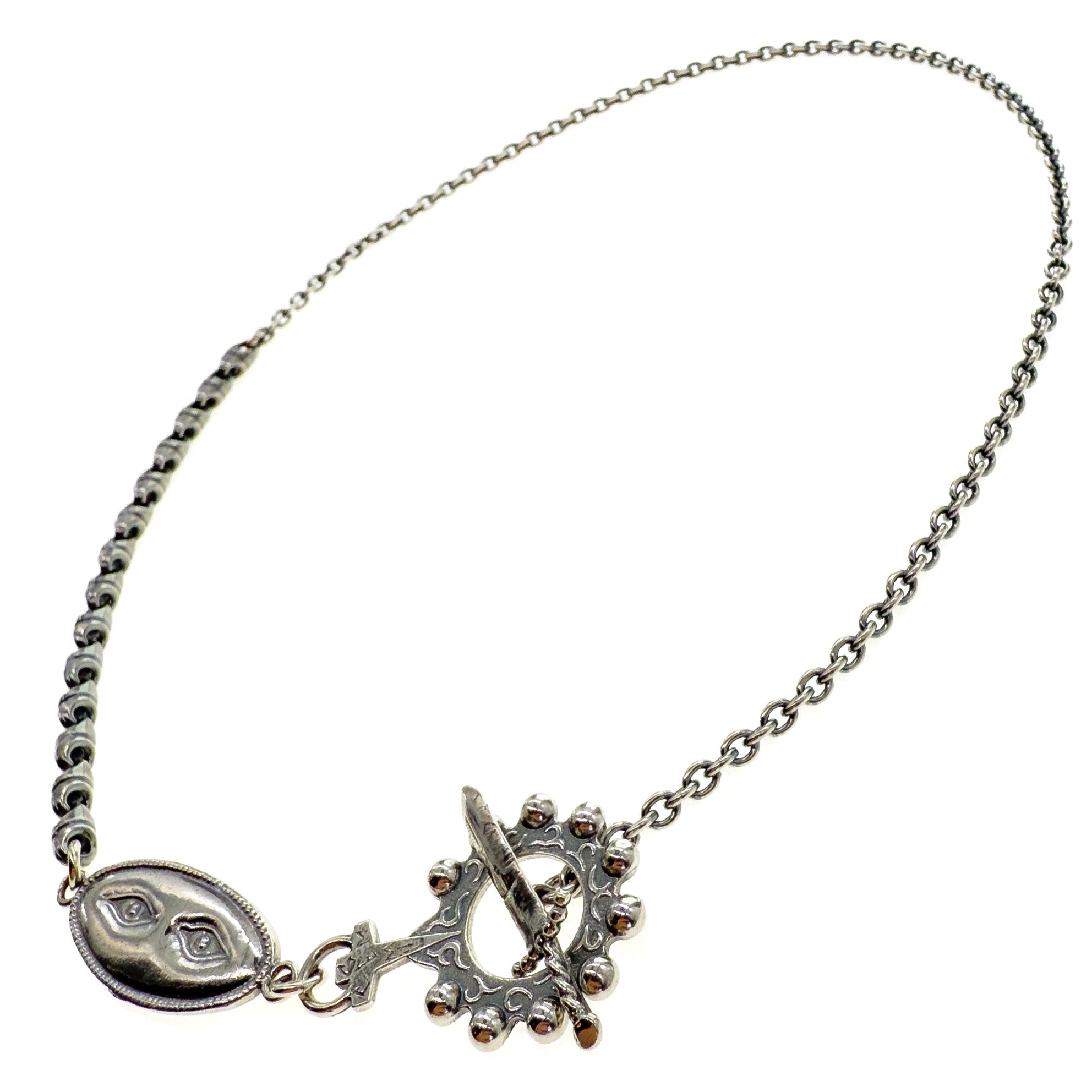 Ex Voto Eye See You Necklace – Sterling Silver – Gem Kingdom