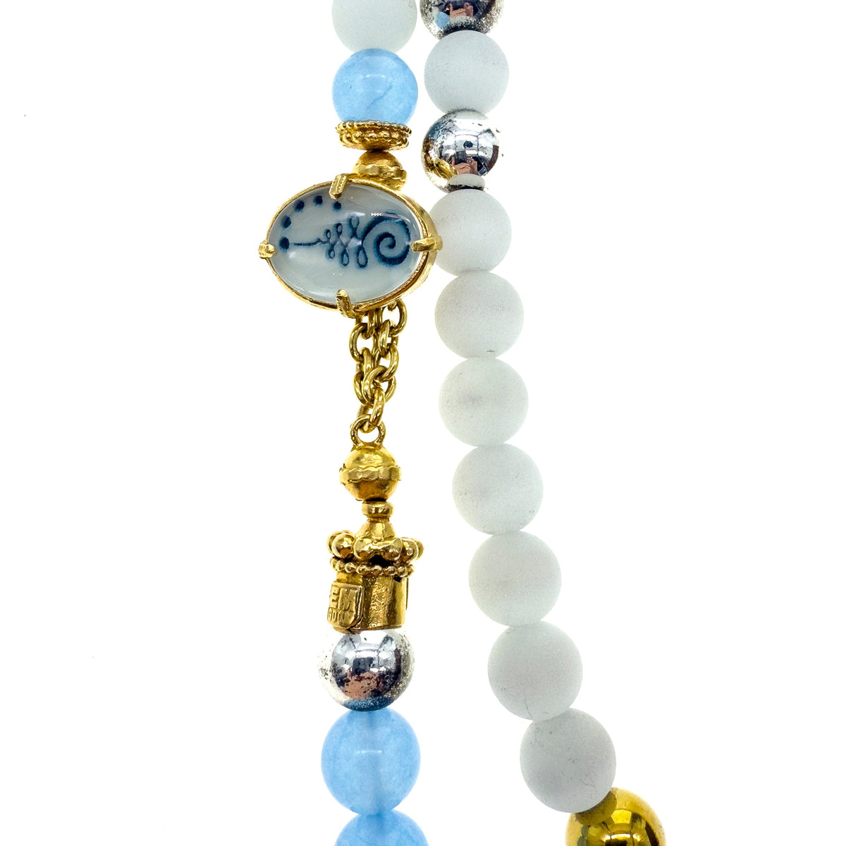 Blue Solace Necklace – Gold Plated – Gem Kingdom