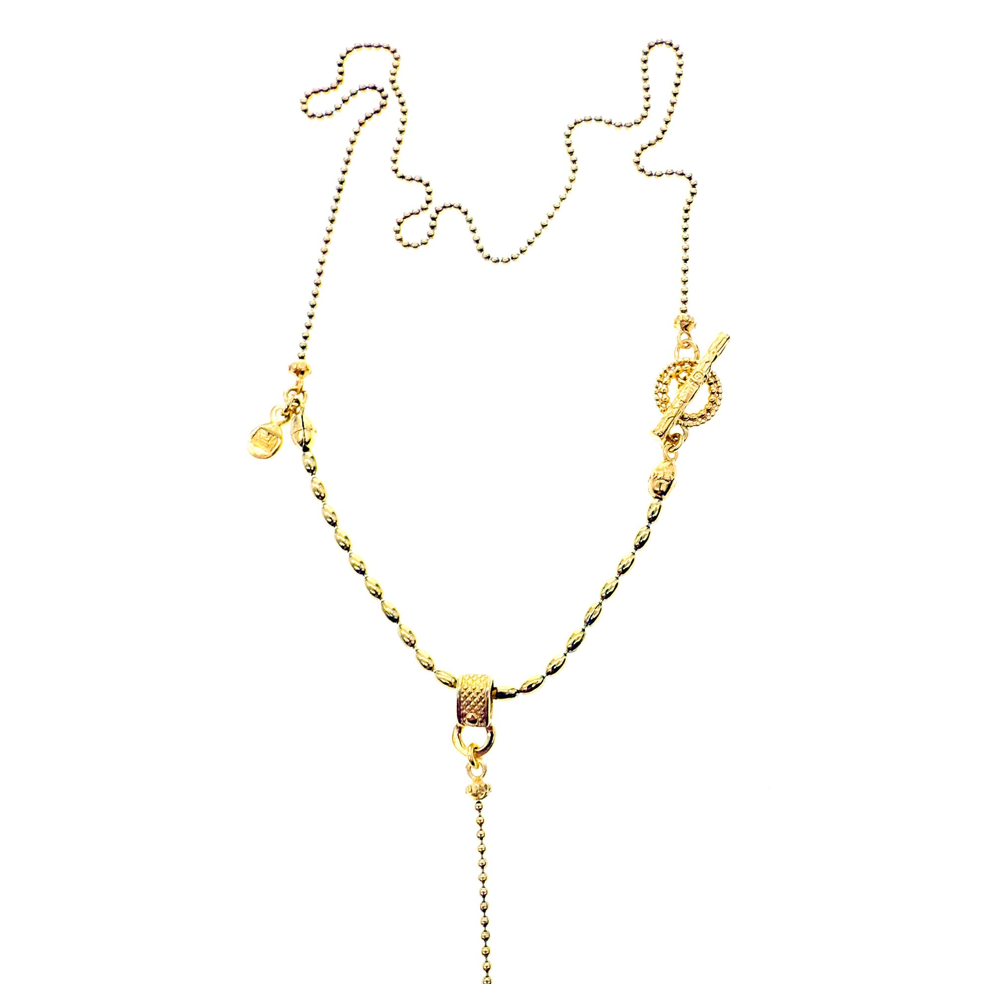 Lariat Bird Necklace – Gold Plated – Gem Kingdom