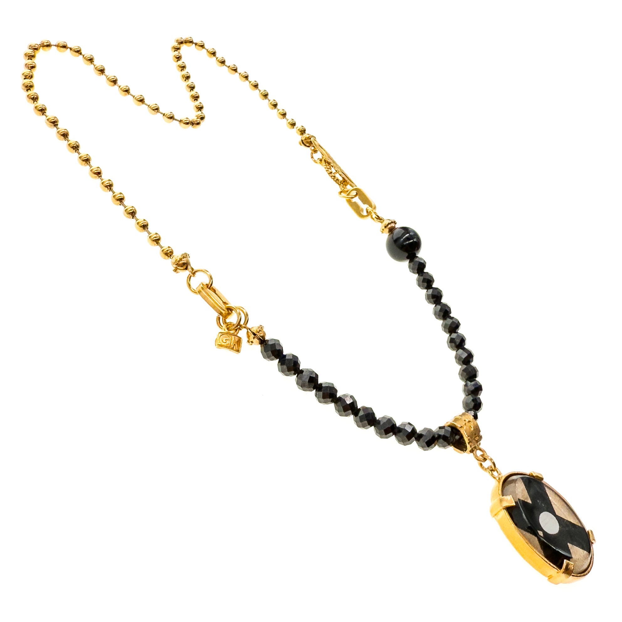 Zwarte Spinel Ketting