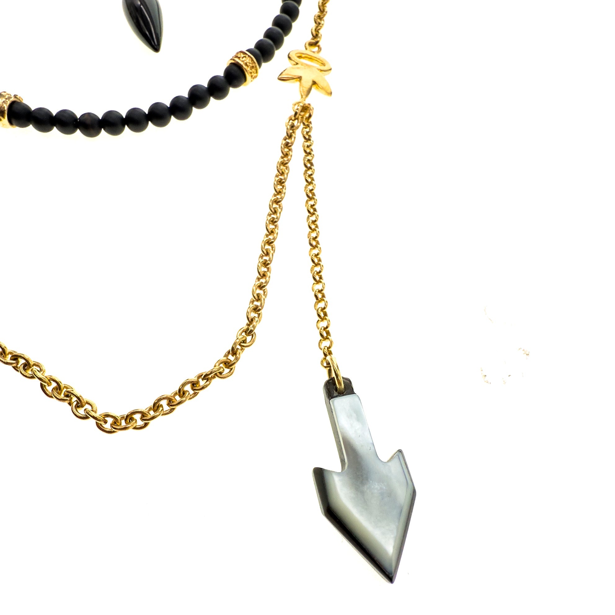 Triple Layered Talisman Necklace – Gold Plated – Gem Kingdom