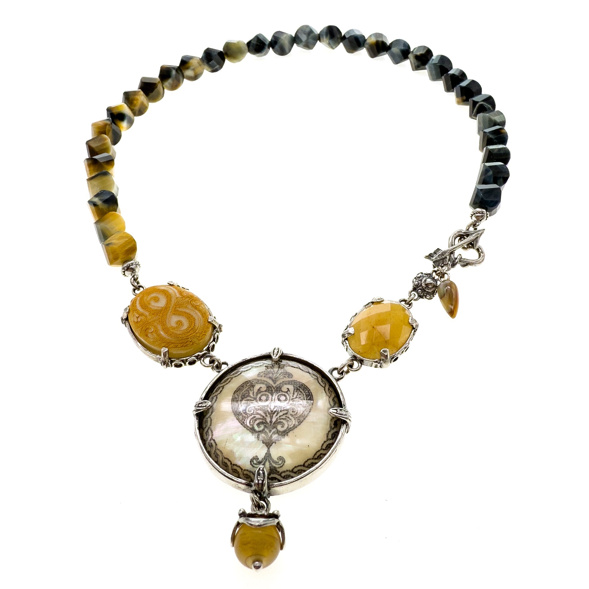 Heart Of Gold Necklace – Sterling Silver – Gem Kingdom