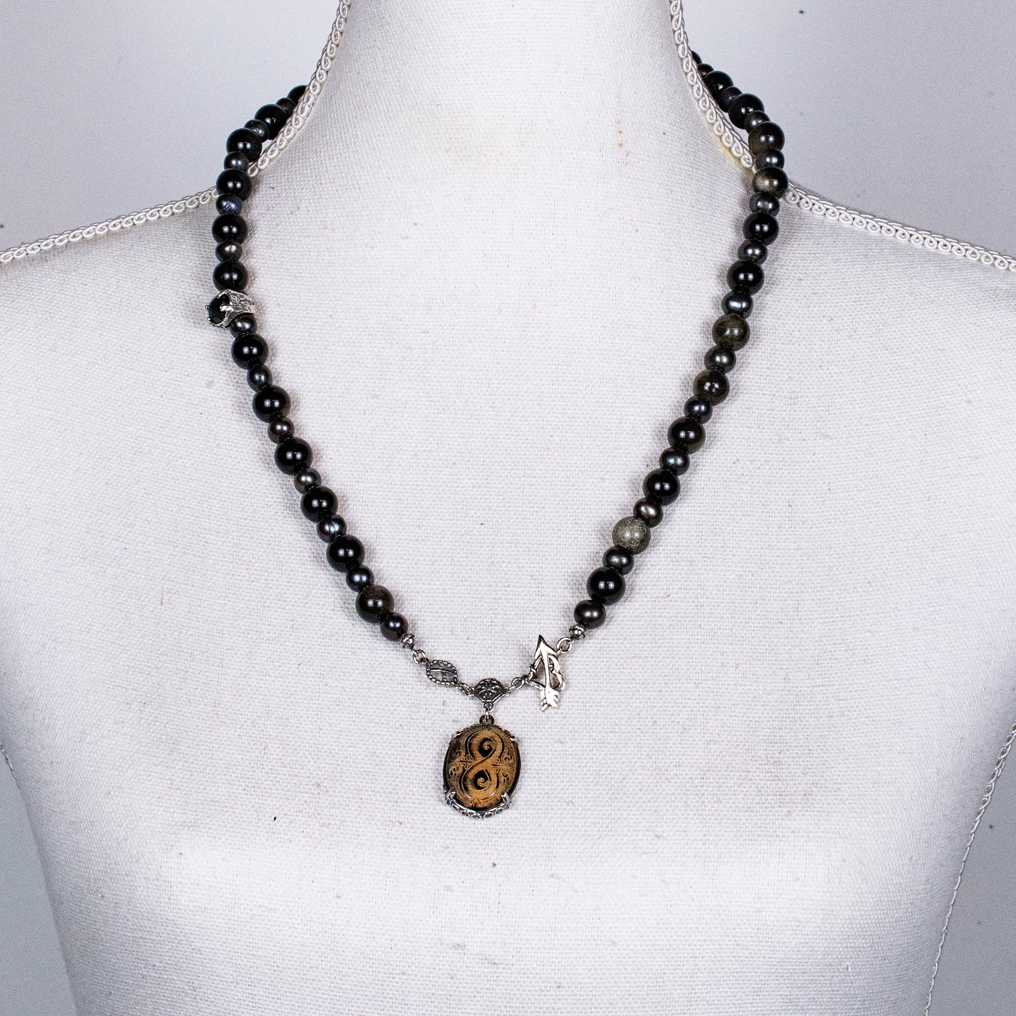 Eternal Midnight Necklace – Sterling Silver – Gem Kingdom