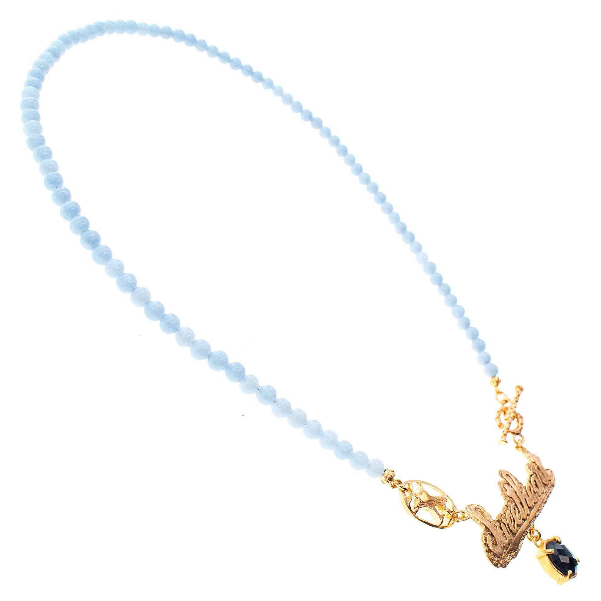 Blue Sweetheart Necklace – Gold Plated – Gem Kingdom