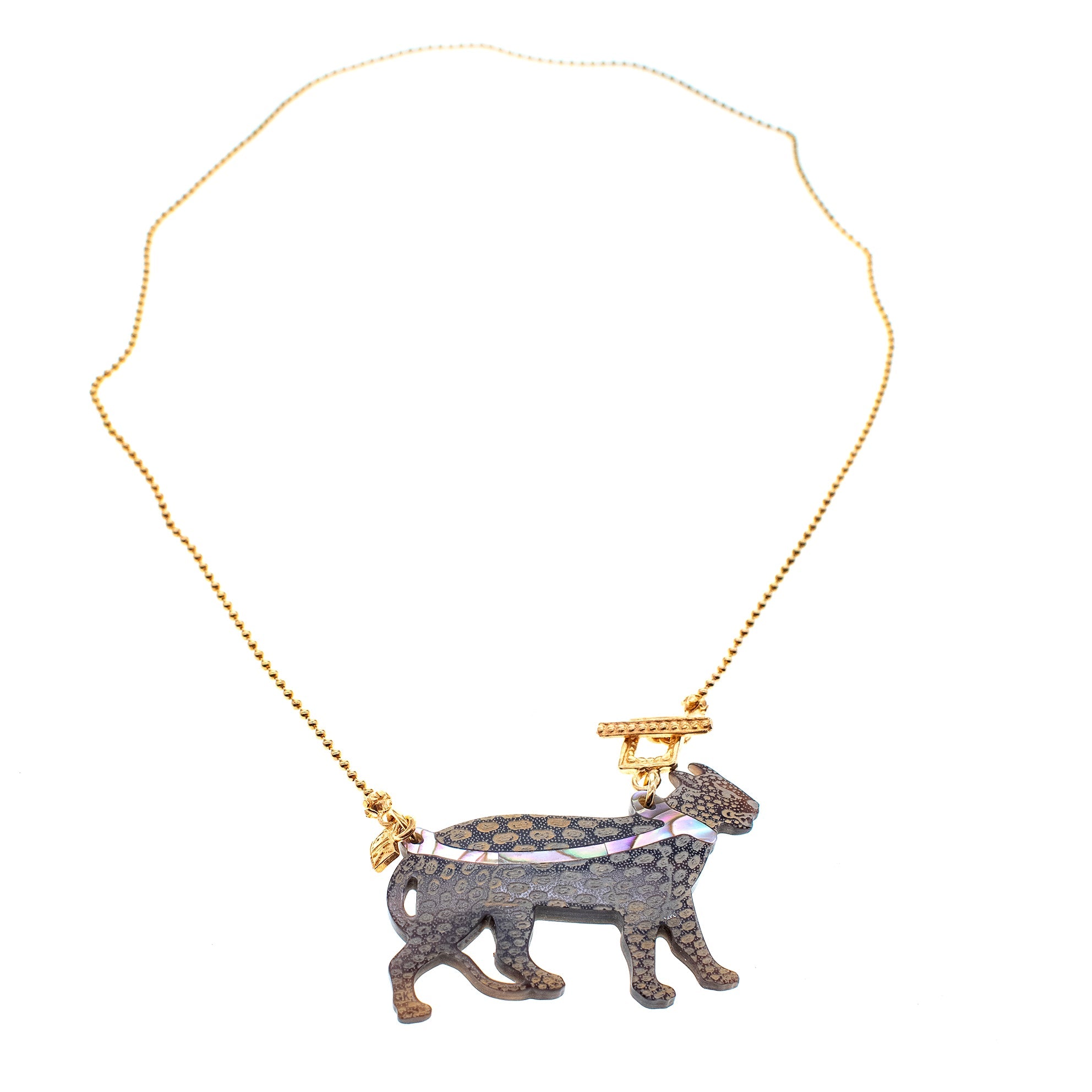 Gold Panther Necklace – Gold Plated – Gem Kingdom