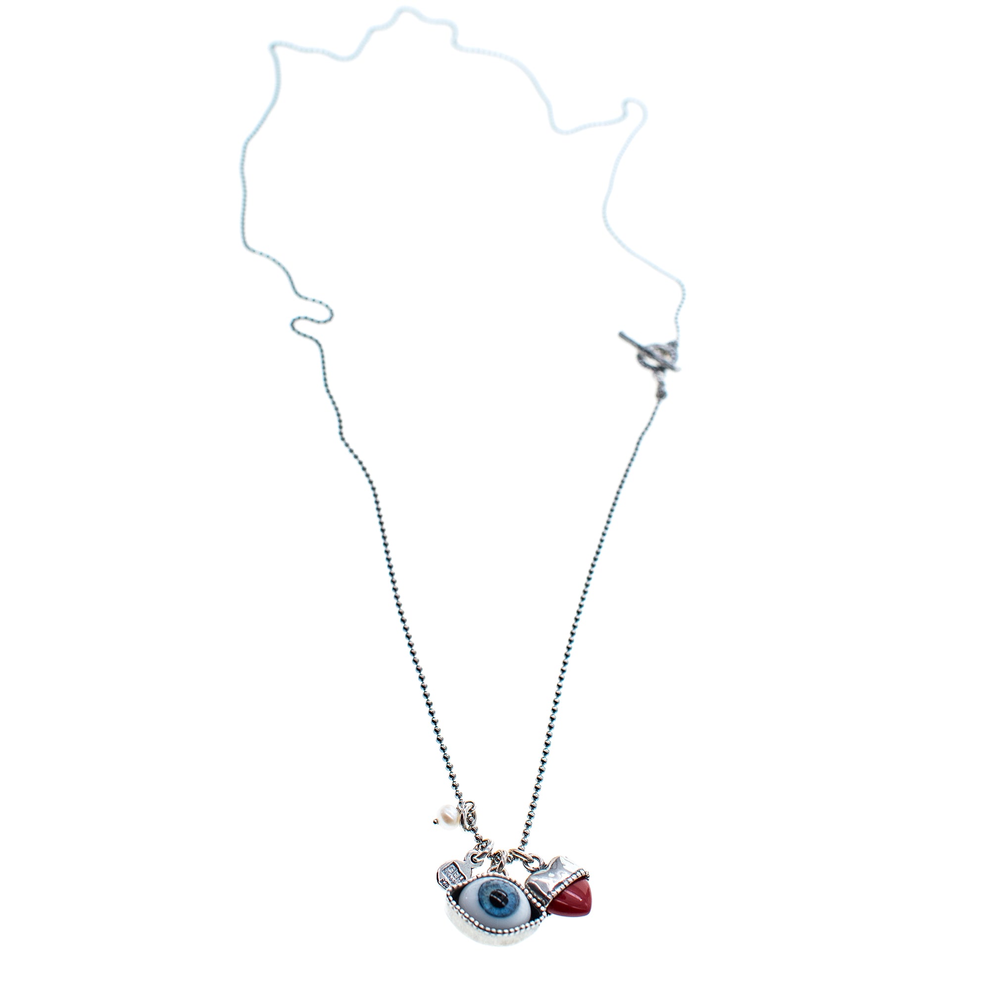 Blue Eye Love You Necklace