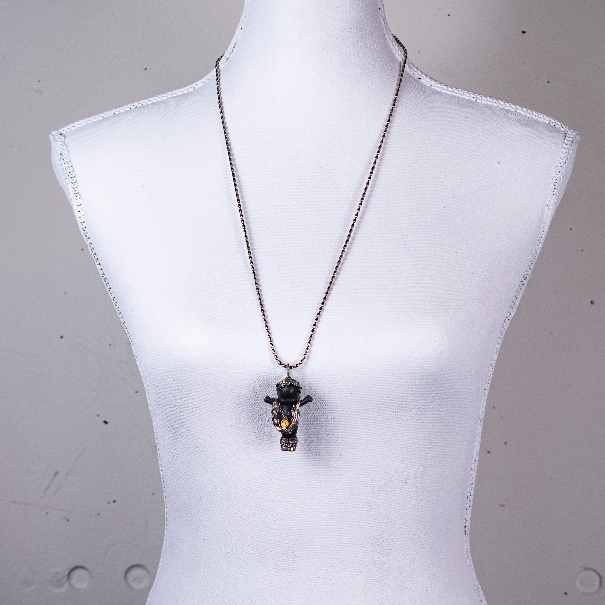 "Olympia" Ketting Zwart En Zilver