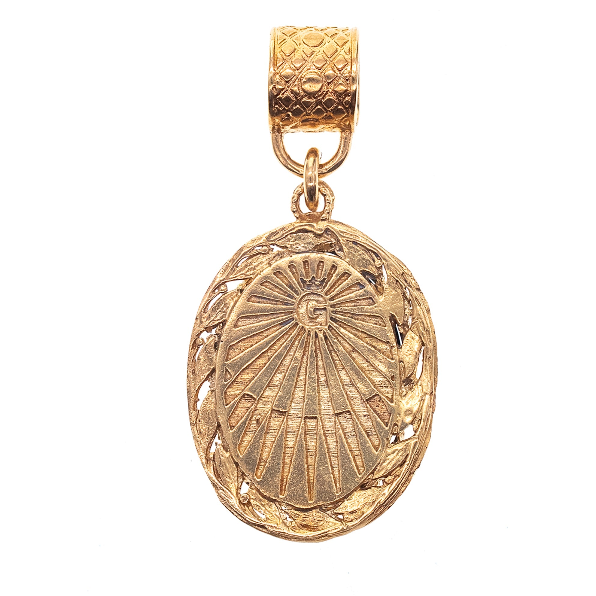 Fleur-De-Lis Pendant – Gold Plated – Gem Kingdom