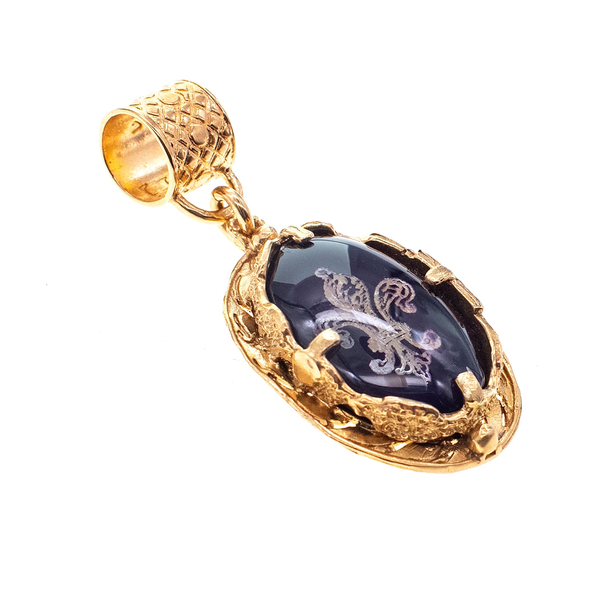 Fleur-De-Lis Pendant – Gold Plated – Gem Kingdom