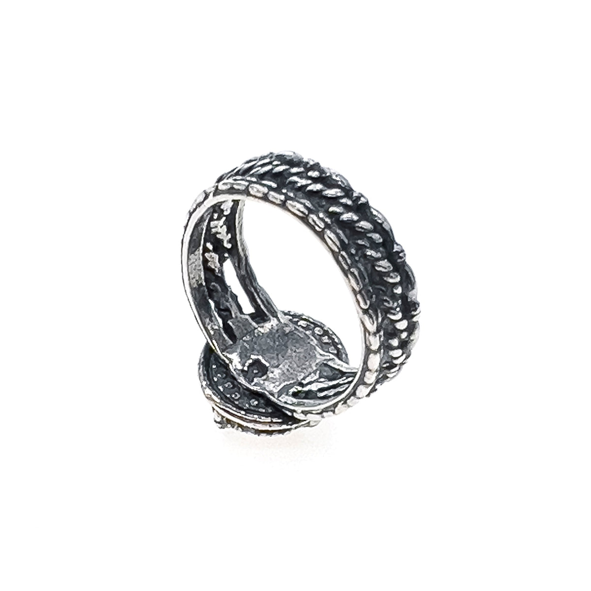 Dolphin Cameo Ring Red – Sterling Silver – Gem Kingdom