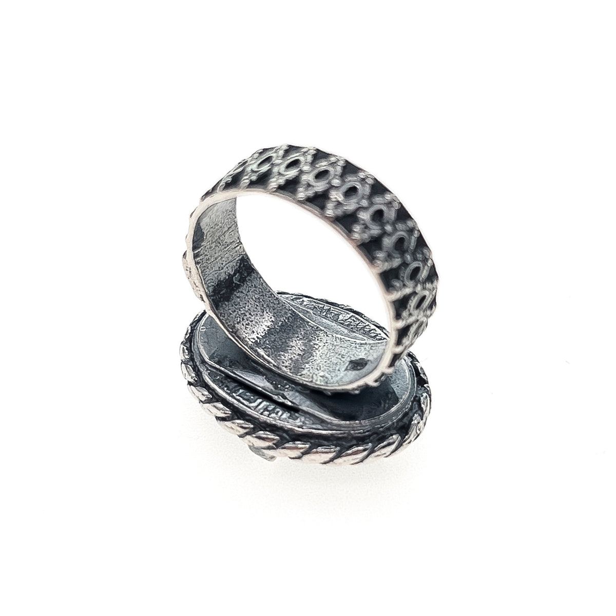 Knot Ring Black – Sterling Silver – Gem Kingdom