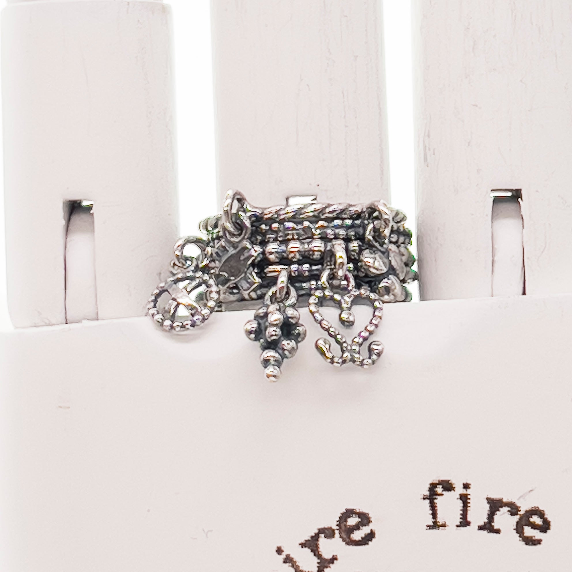 Five Charm Stacking Ring Set – Sterling Silver – Gem Kingdom