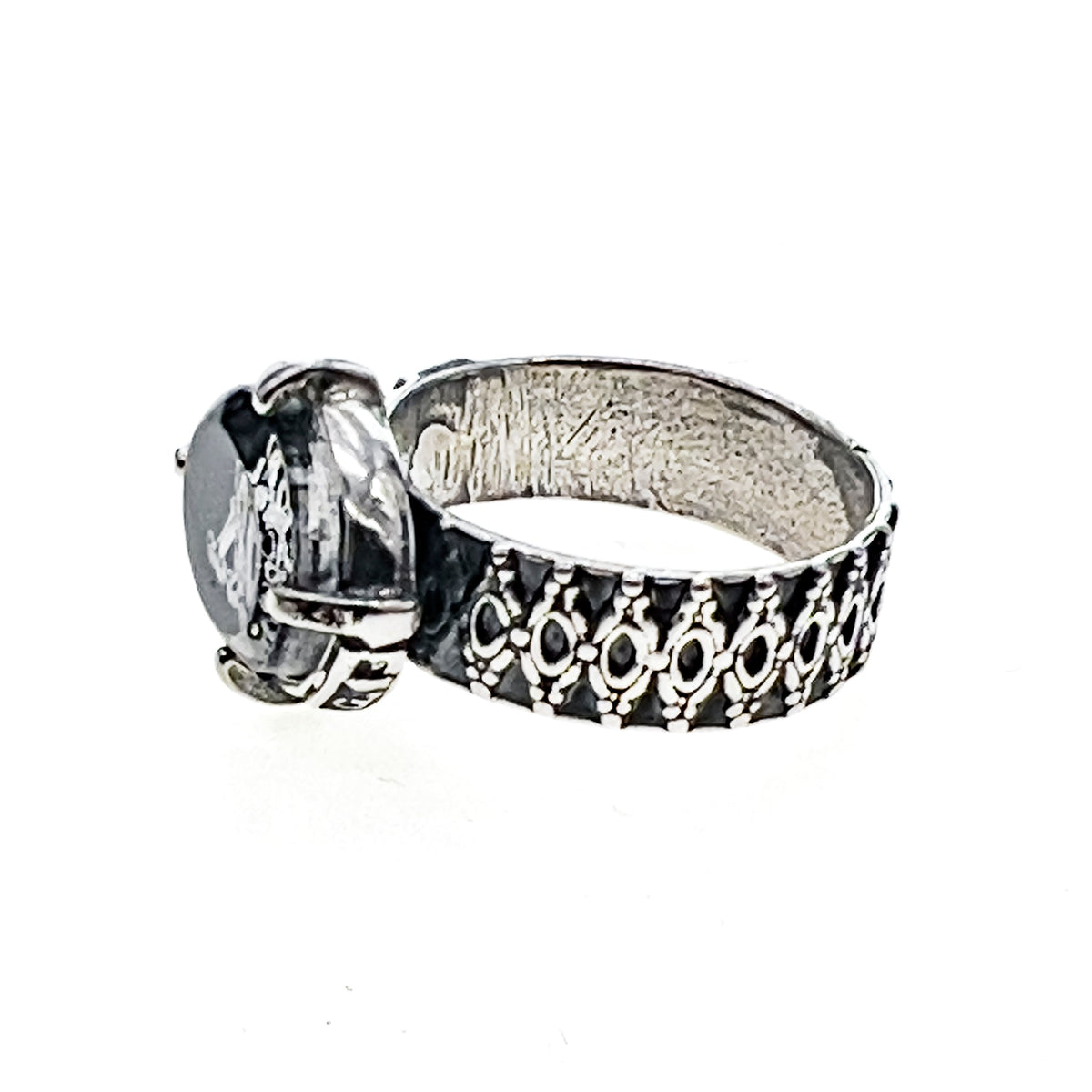 Black Intaglio Ring