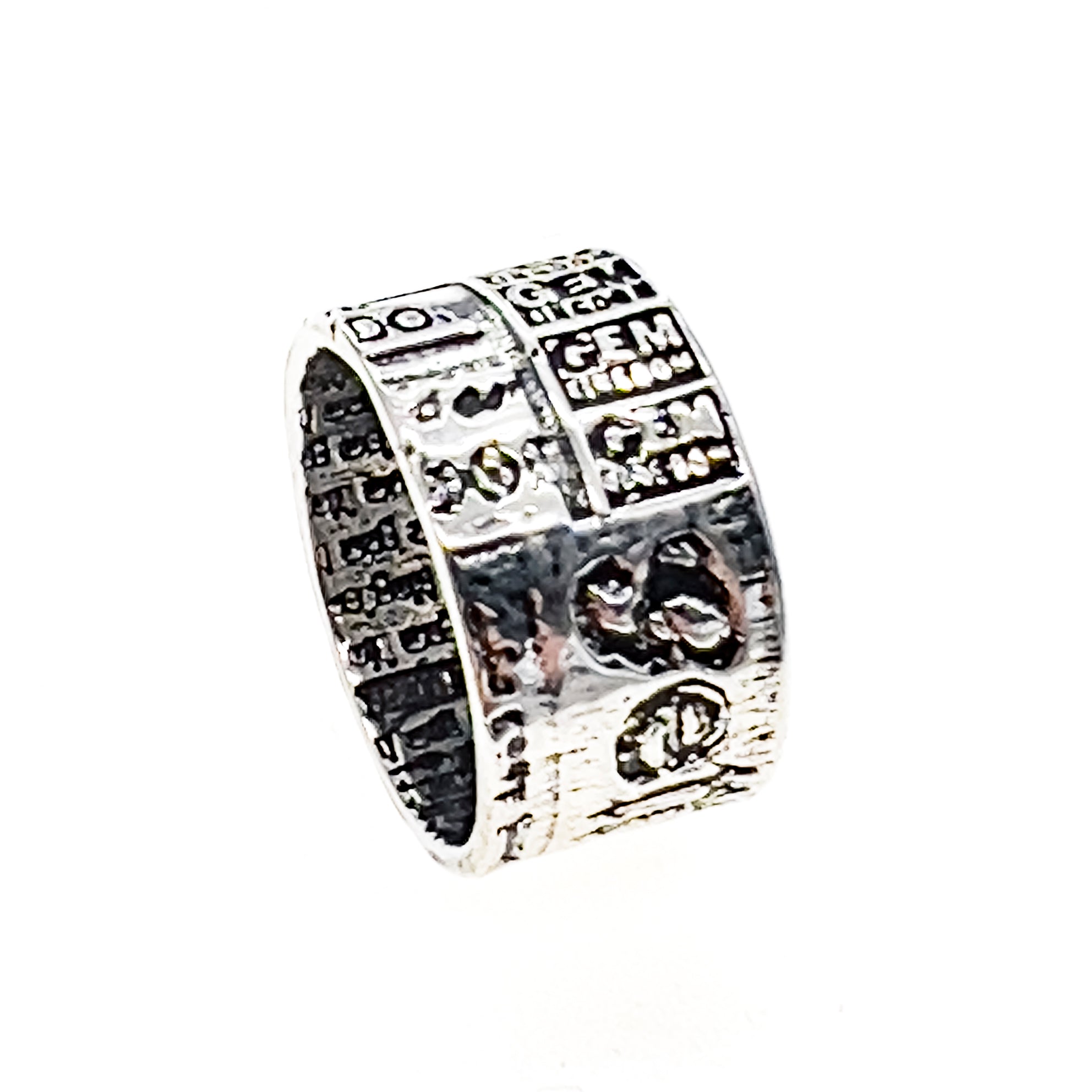 Gem Kingdom Band Ring – Sterling Silver – Gem Kingdom