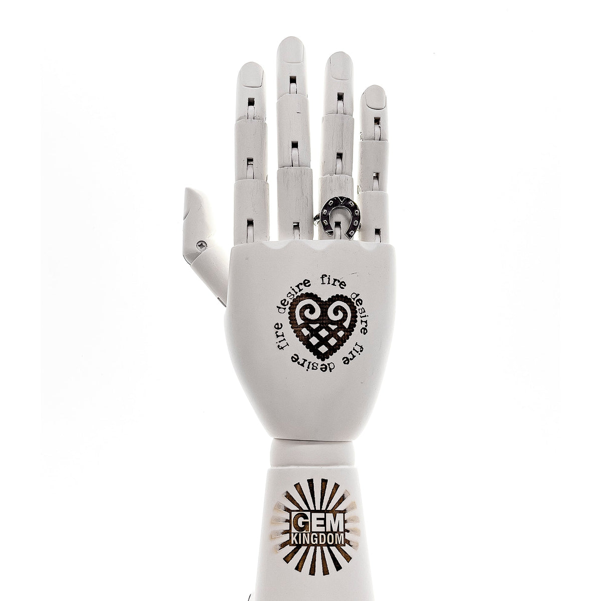 Hoefijzer Ring – Sterling Zilver – Gem Kingdom
