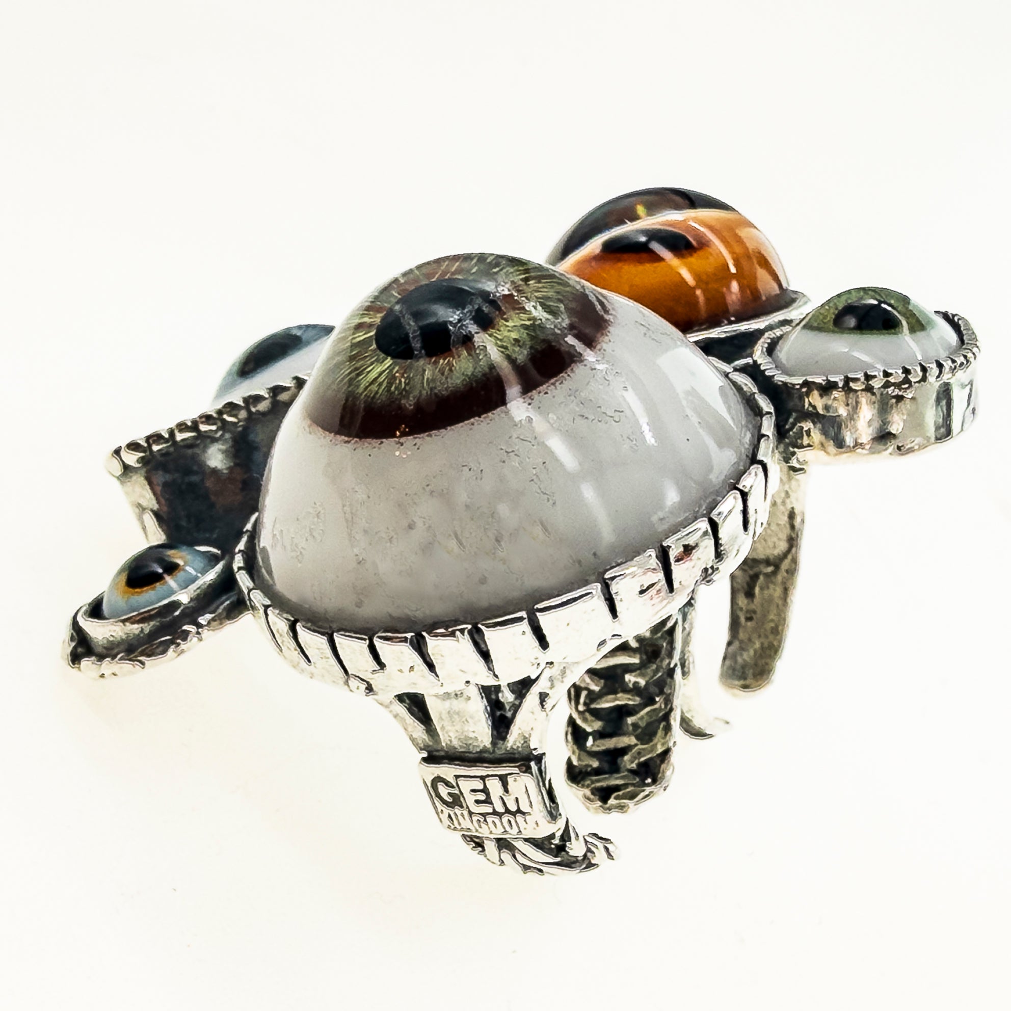 Eye Love You Statement Ring – Sterling Silver – Gem Kingdom
