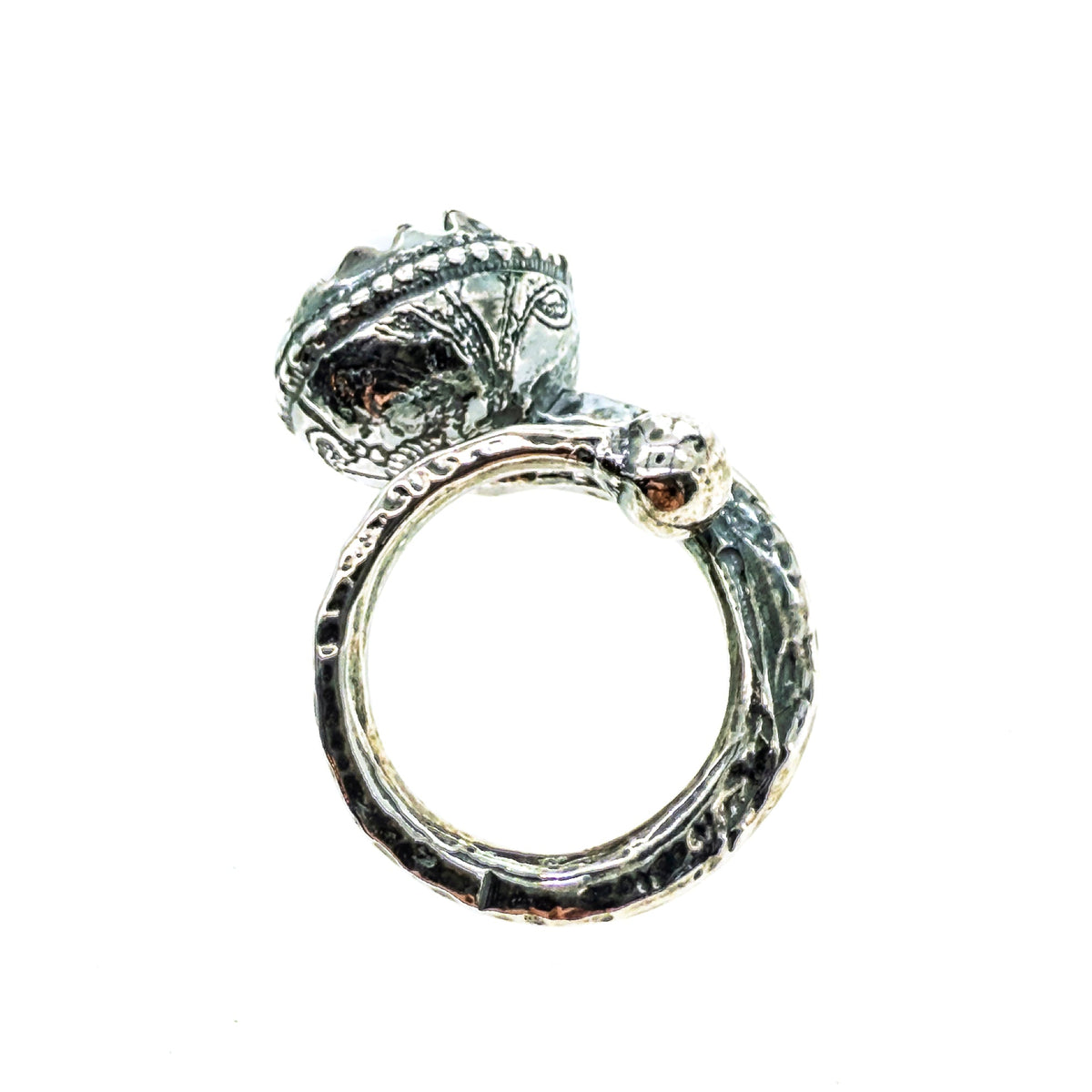 Eye Love You Eye Ring Brown – Sterling Silver – Gem Kingdom