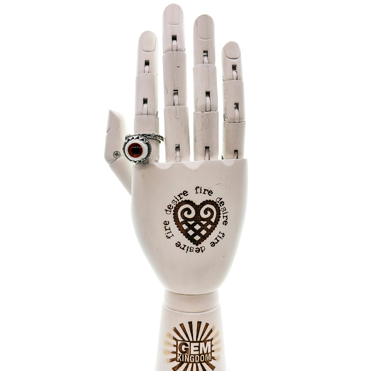 Eye Love You Eye Ring Brown – Sterling Silver – Gem Kingdom