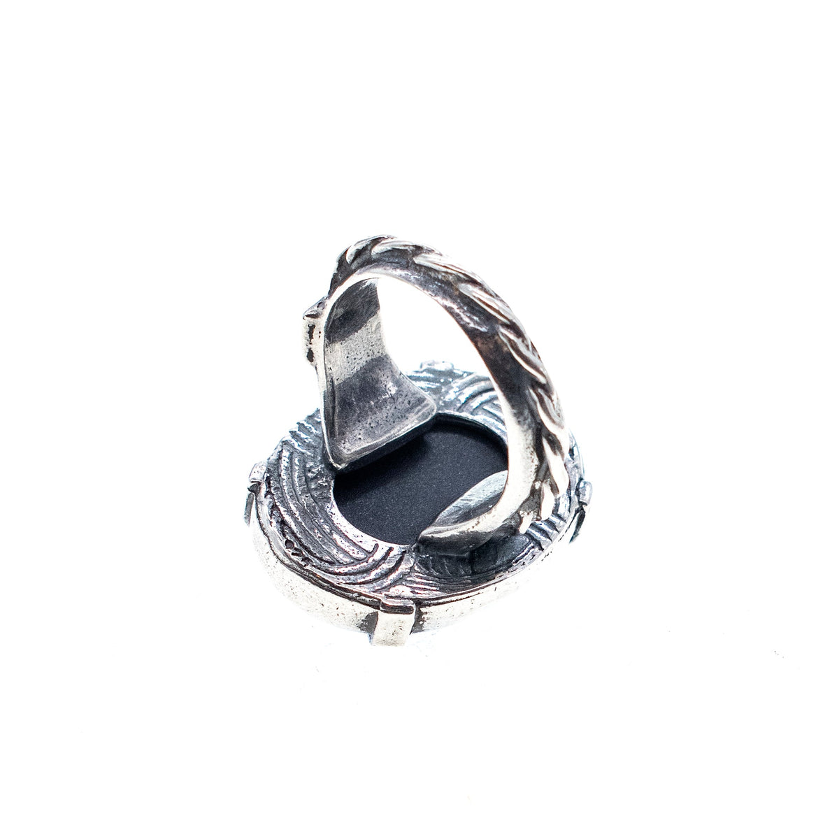 Blue Cameo Ring – Sterling Silver – Gem Kingdom