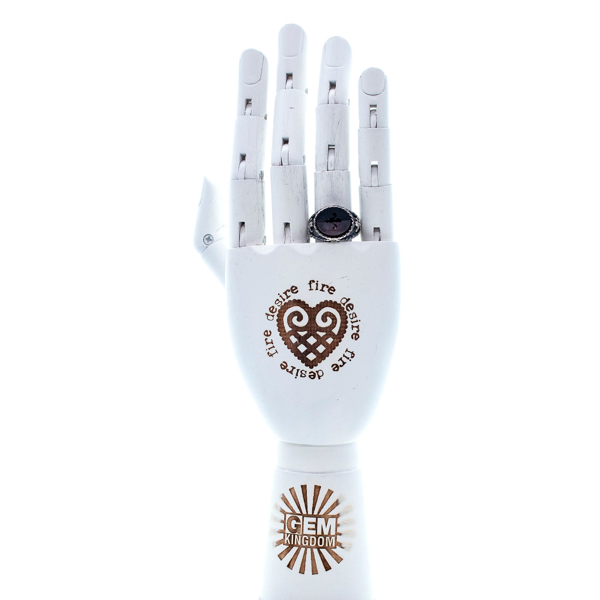 Rebel Rebel Fleur-De-Lis Signet Ring – Sterling Silver – Gem Kingdom